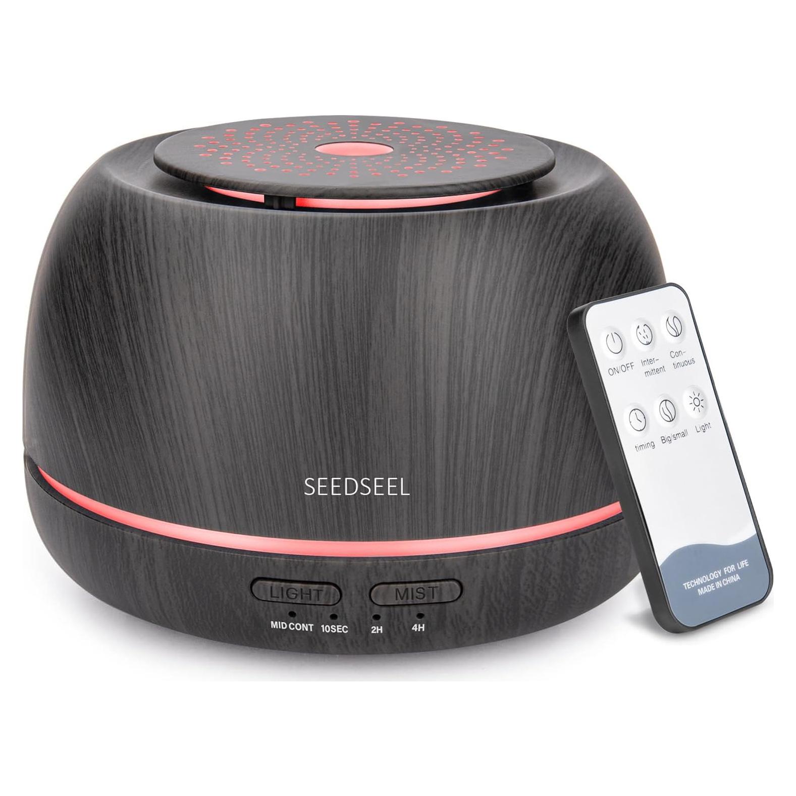 Difusor de Aceite Esencial SEEDSEEL 300ML Ultrasónico Control Remoto