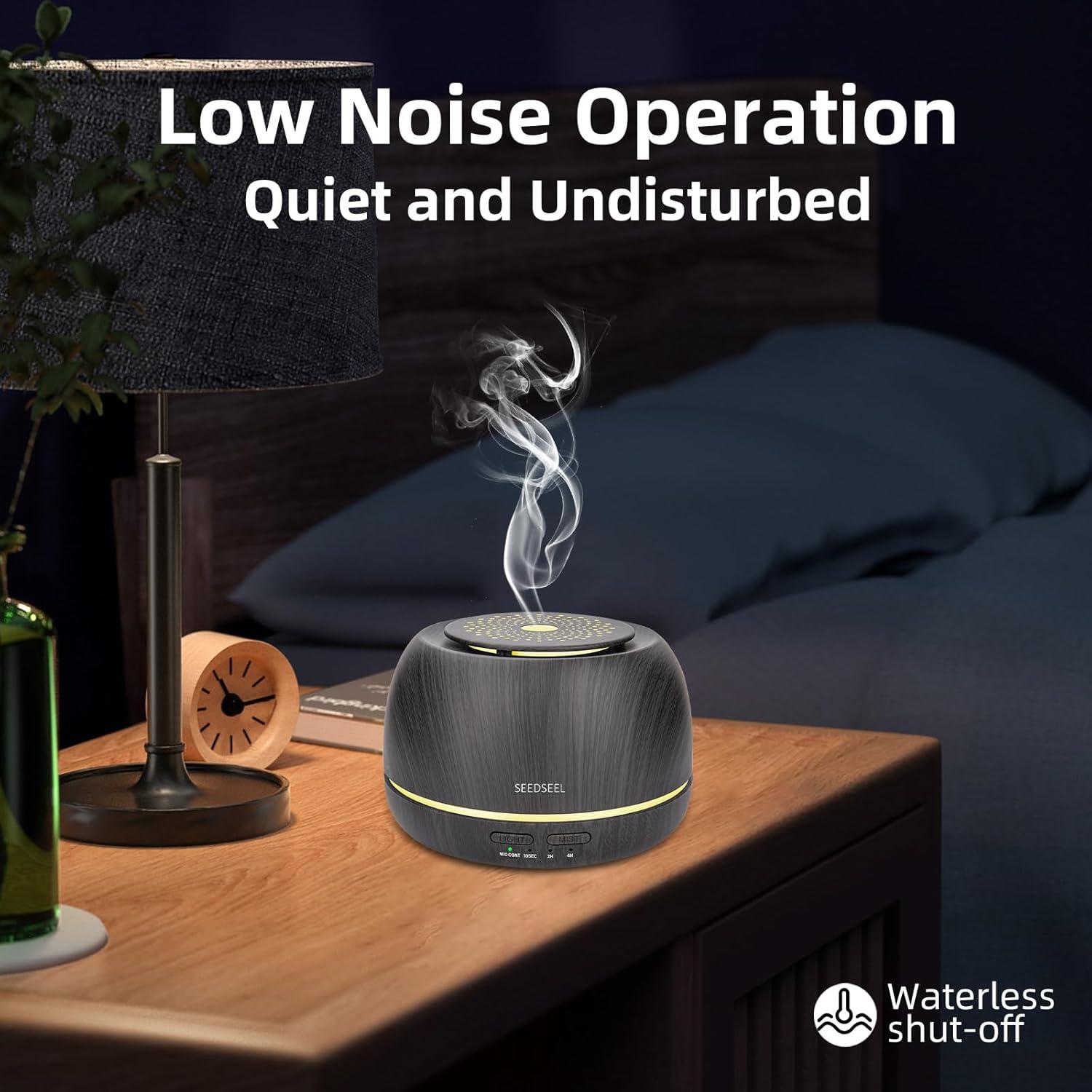 Difusor de Aceite Esencial SEEDSEEL 300ML Ultrasónico Control Remoto