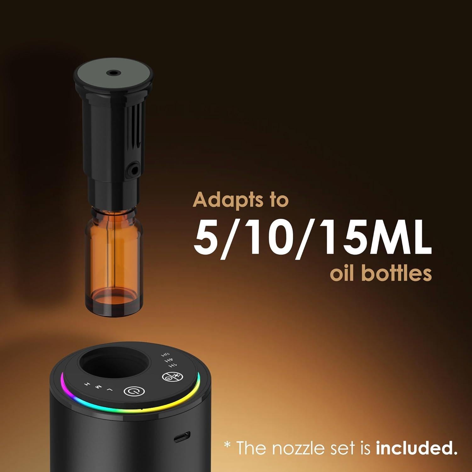 Difusor de Aceite Esencial Sin Agua Ecantl ELT01 Negro