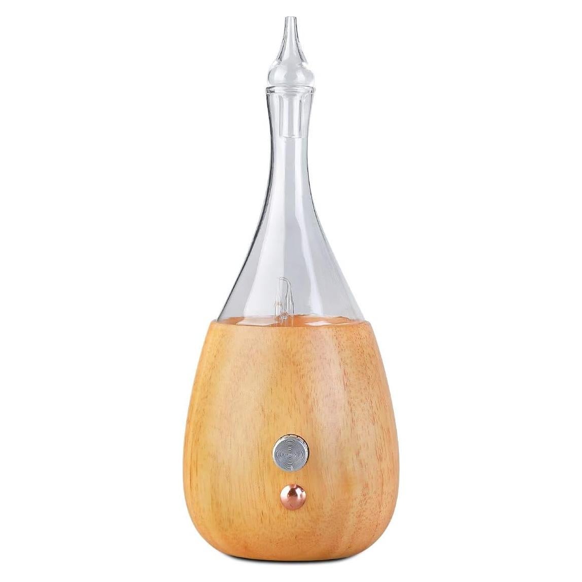 Difusor de Aceite Esencial Lychee de Vidrio y Madera 1.2W