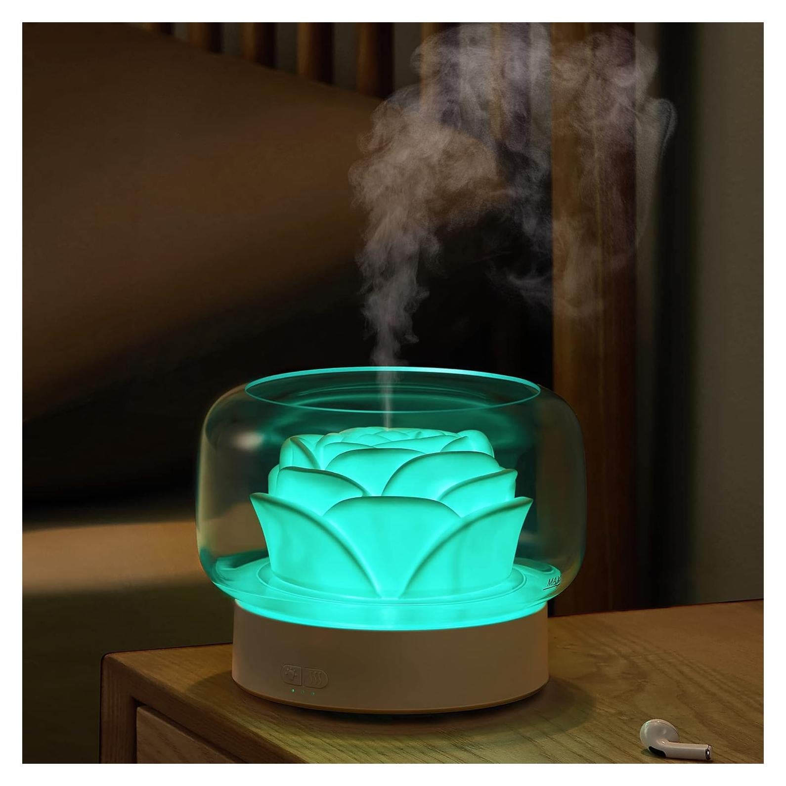 Difusor de Aceites Esenciales SEVEYEE 500ml Aromaterapia LED