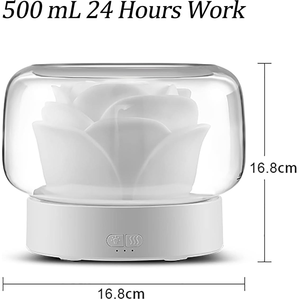 Difusor de Aceites Esenciales SEVEYEE 500ml Aromaterapia LED