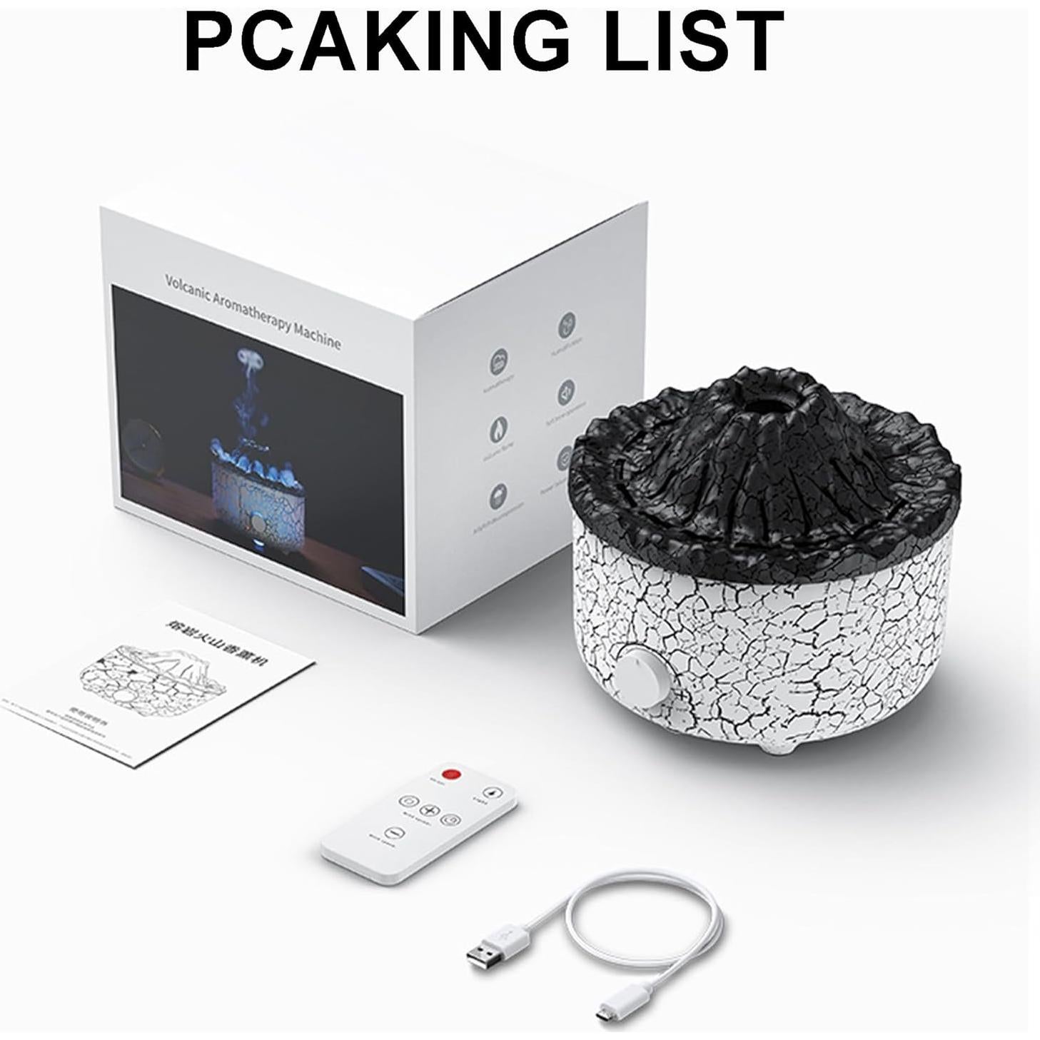 Difusor de Aceite Esencial Yaledi 560ml Ultrasónico Negro