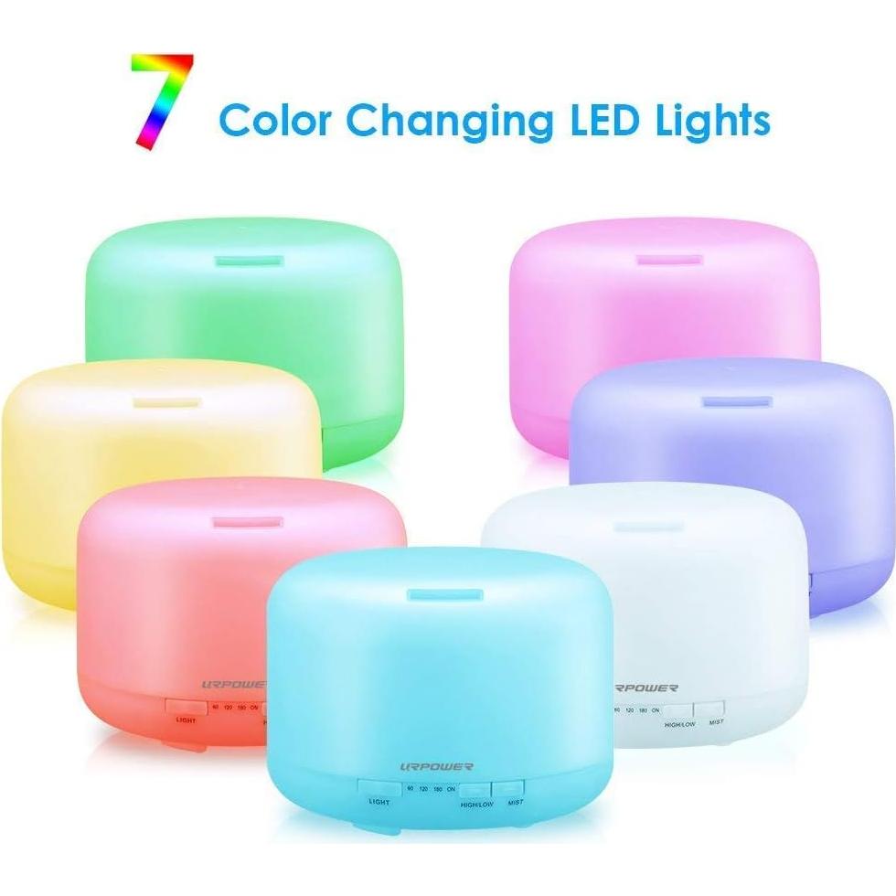 Difusor de Aceite Esencial URPOWER OD-503 500ml Aromaterapia