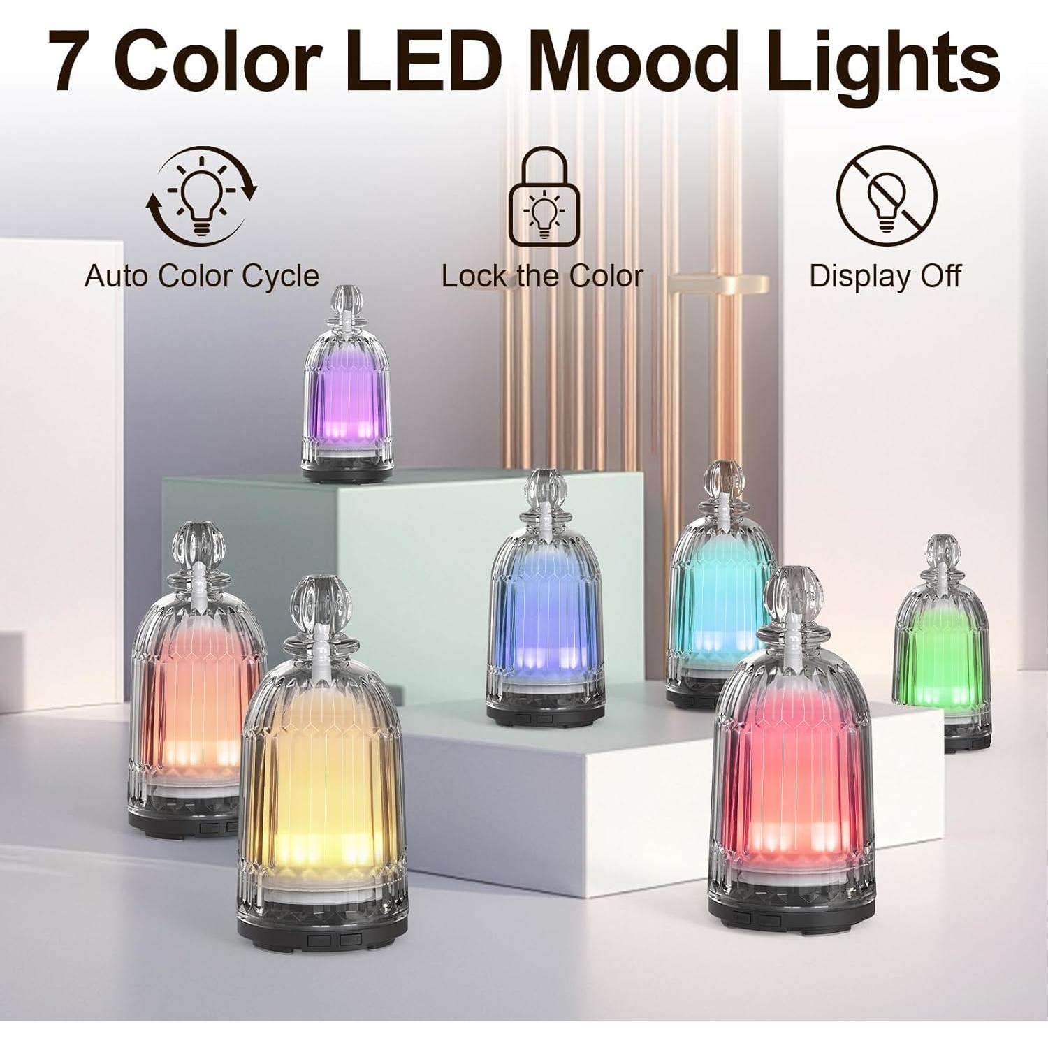 Difusor de Aceite Esencial DOUDING 120ml Ultrasónico Negro