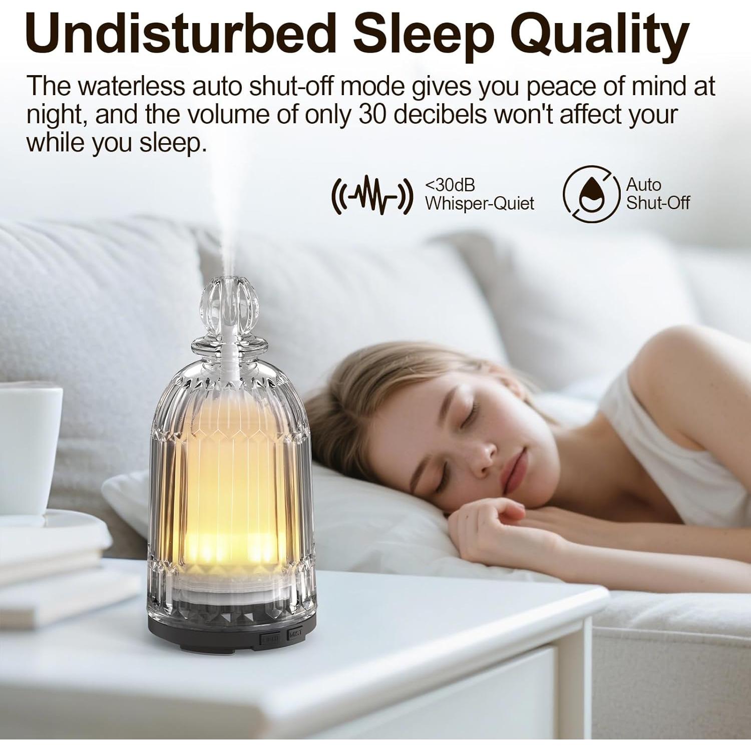 Difusor de Aceite Esencial DOUDING 120ml Ultrasónico Negro