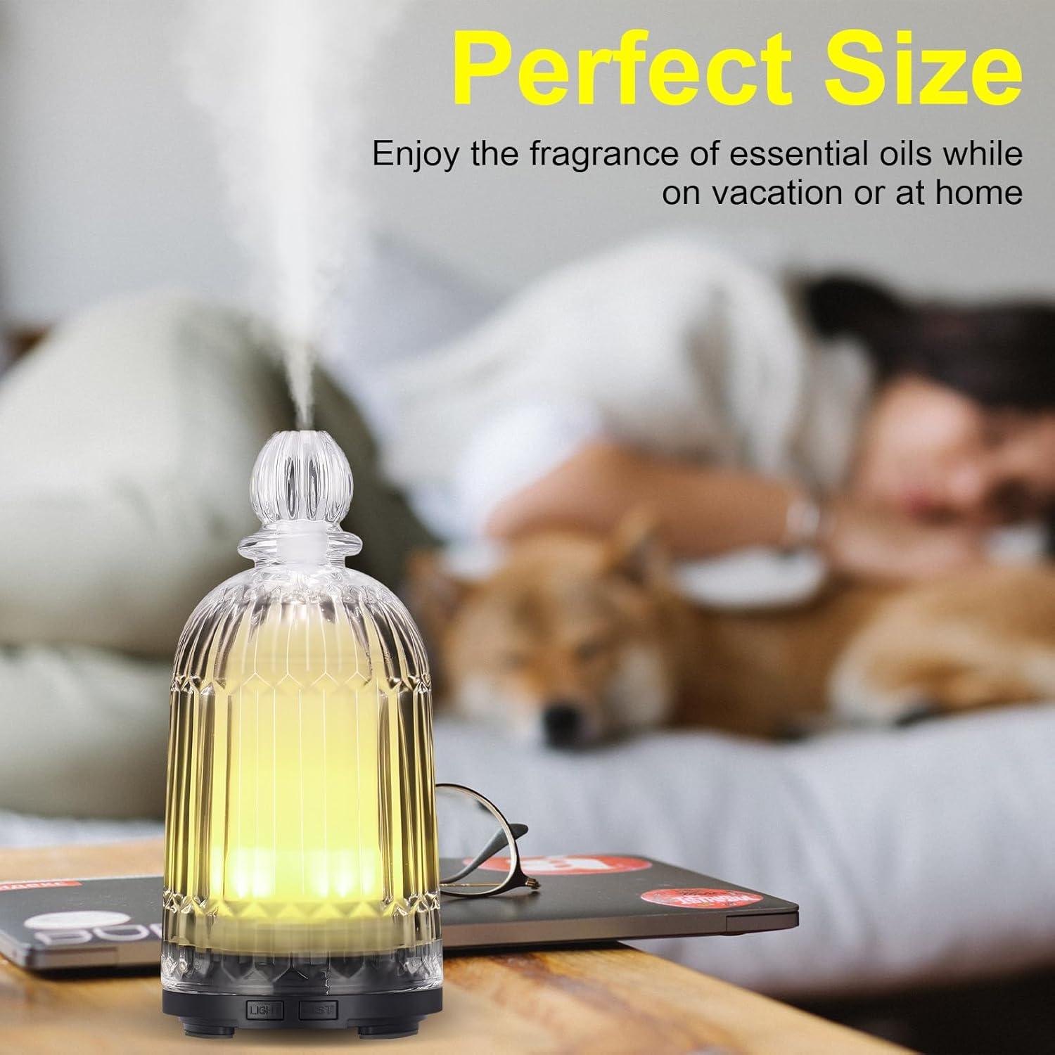 Difusor de Aceite Esencial DOUDING 120ml Ultrasónico Negro