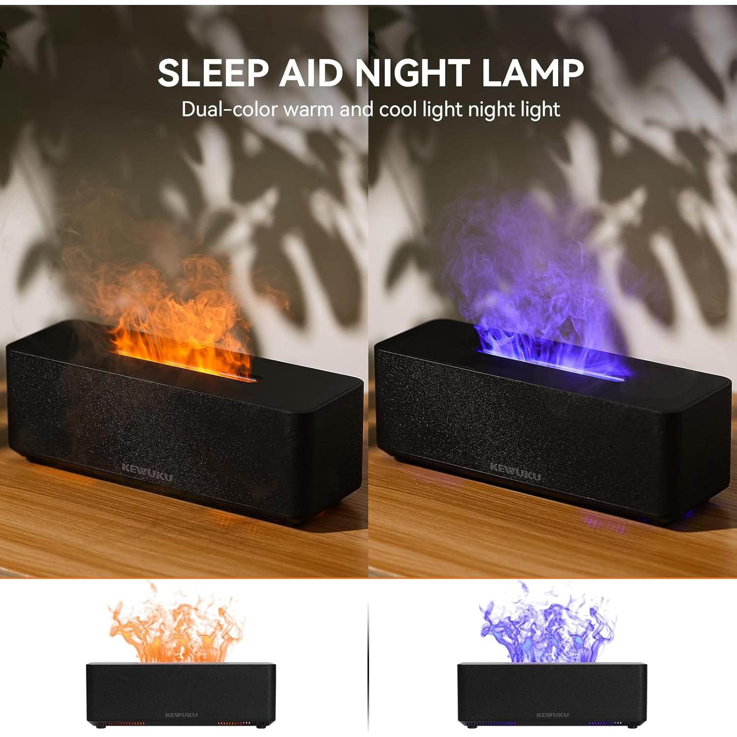 Difusor de Aceite Esencial KEWUKU F2, 280ml, Ultrasonido, Silencioso