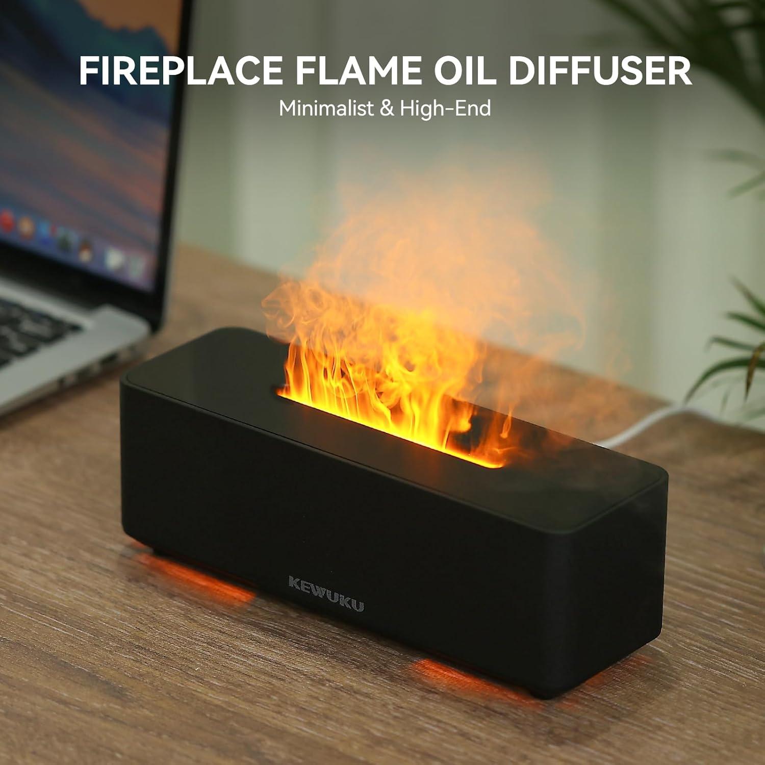Difusor de Aceite Esencial KEWUKU F2, 280ml, Ultrasonido, Silencioso