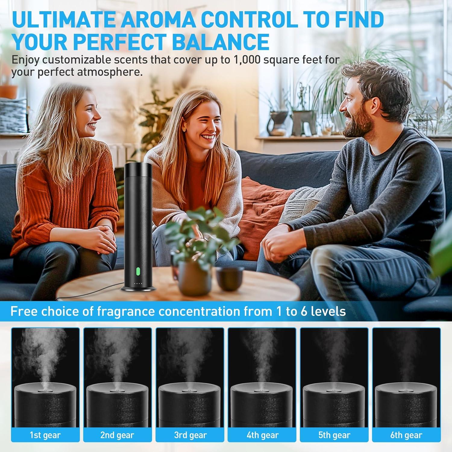 Difusor de Aroma Sin Agua XspideM WD-B001 120ml Negro