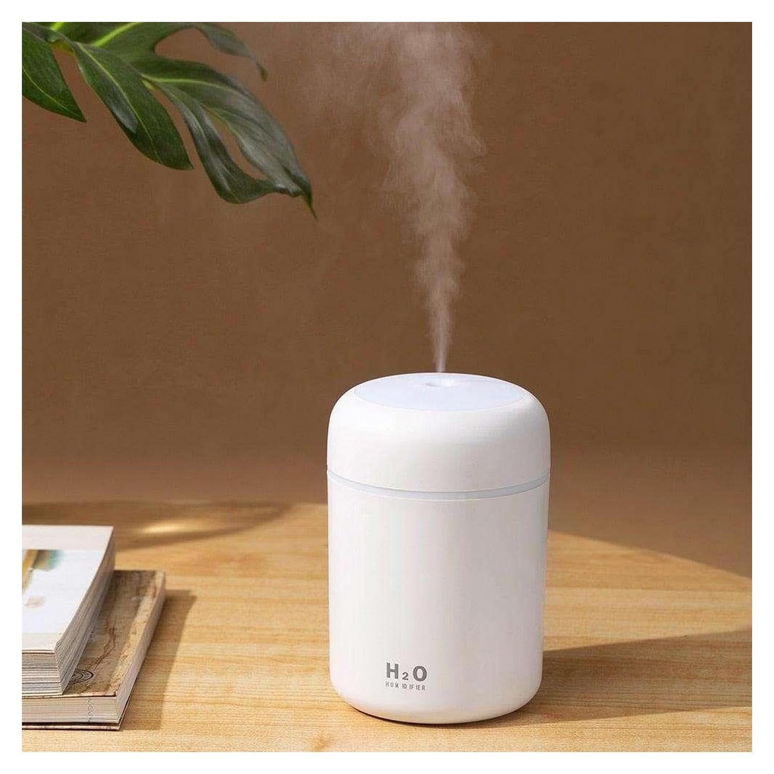 Humidificador Mini Portátil Saunana 300ml USB Blanco Silencioso