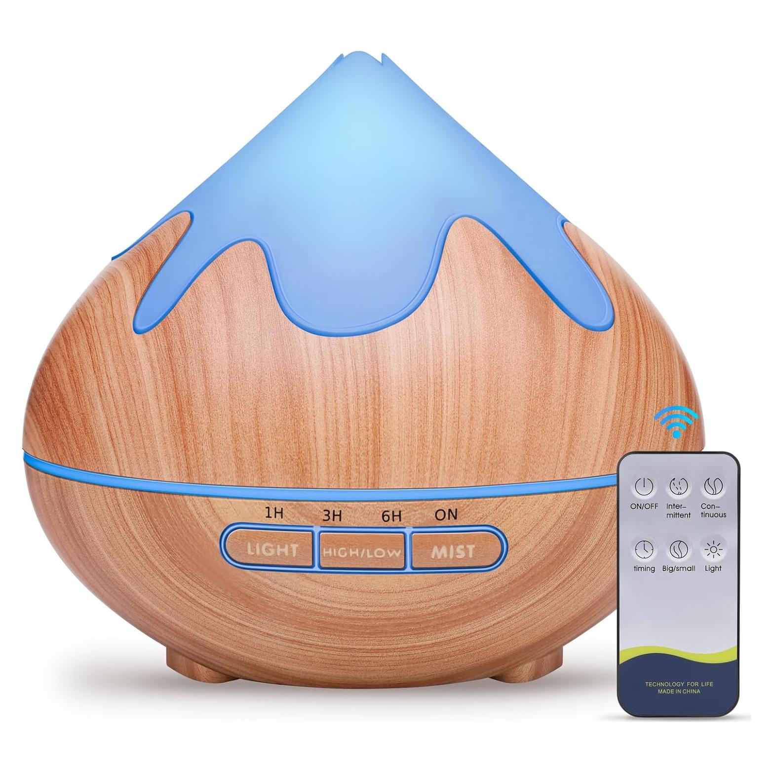 Difusor de Aromaterapia GLOXA 500ml con Control Remoto