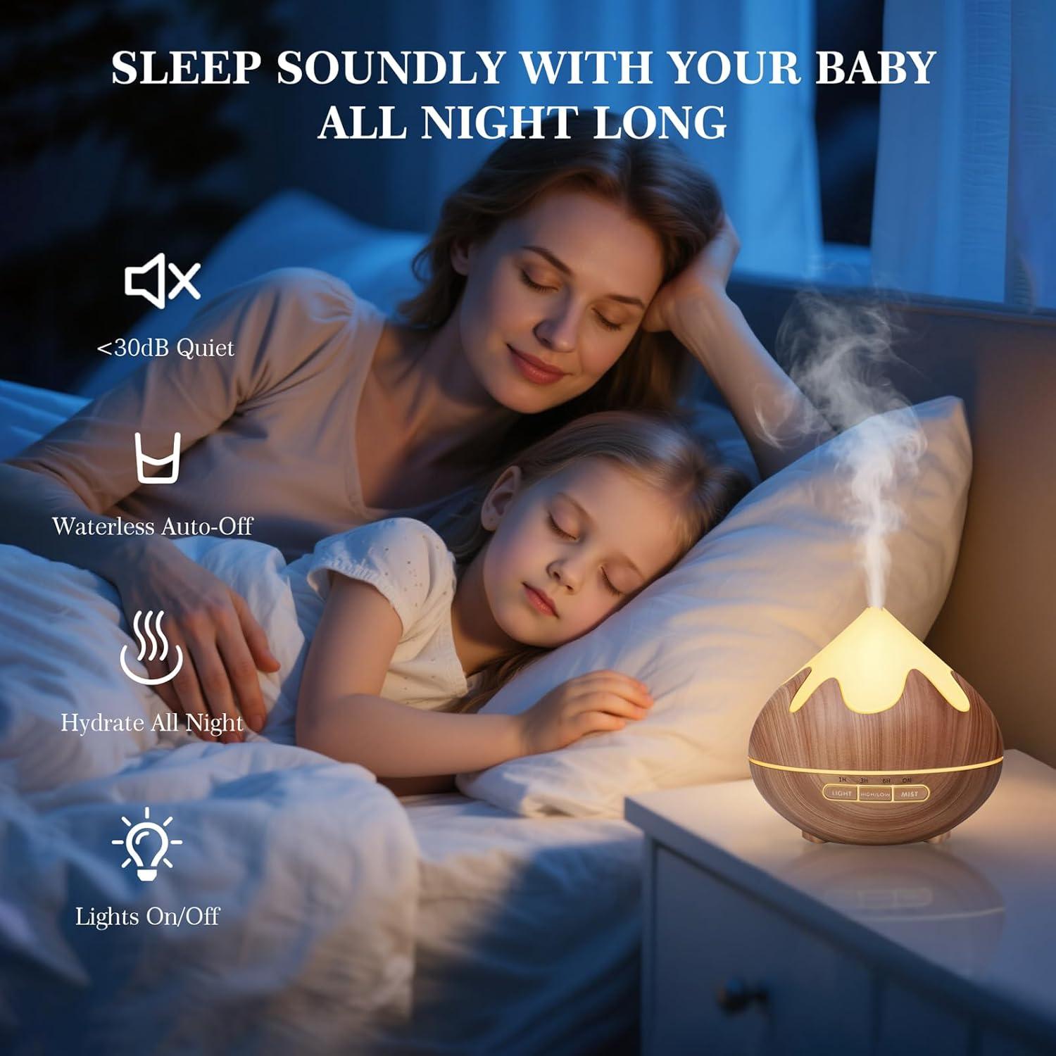 Difusor de Aromaterapia GLOXA 500ml con Control Remoto