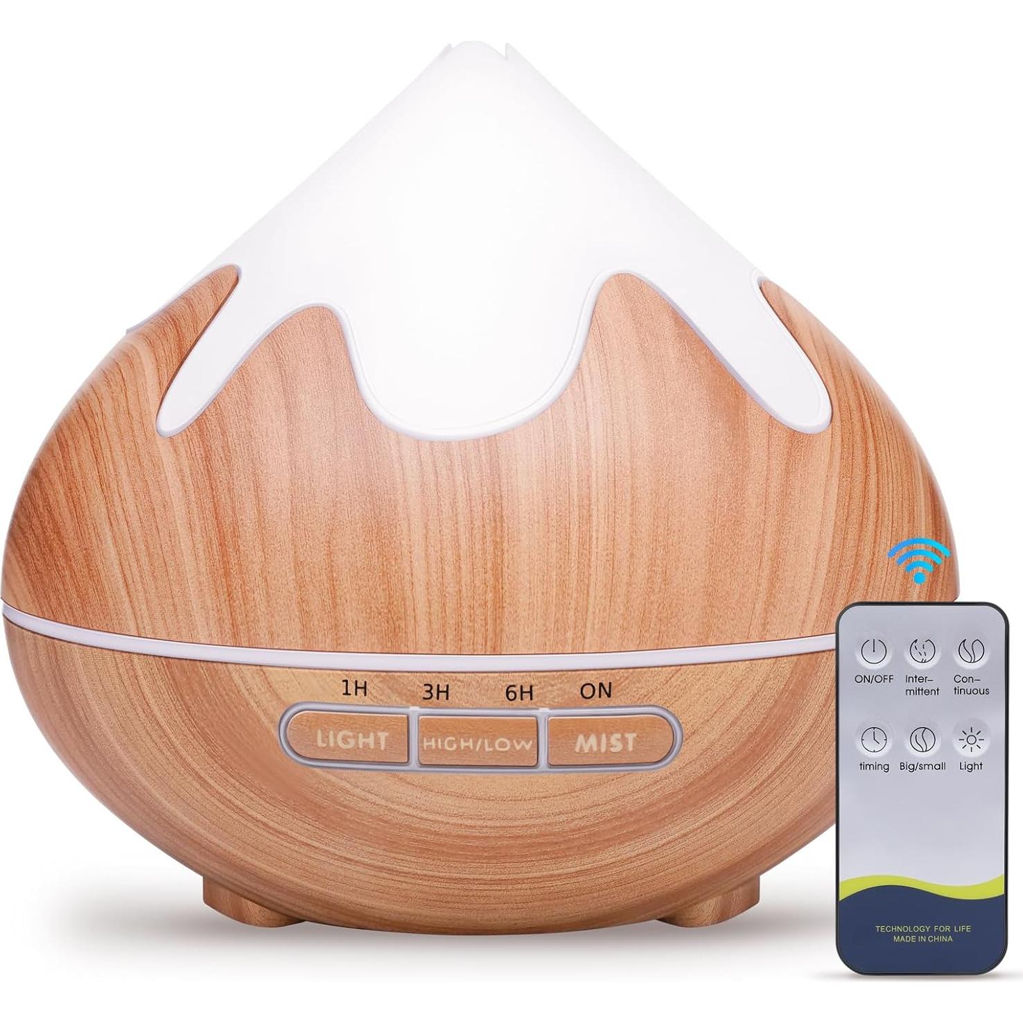 Difusor de Aromaterapia GLOXA 500ml con Control Remoto