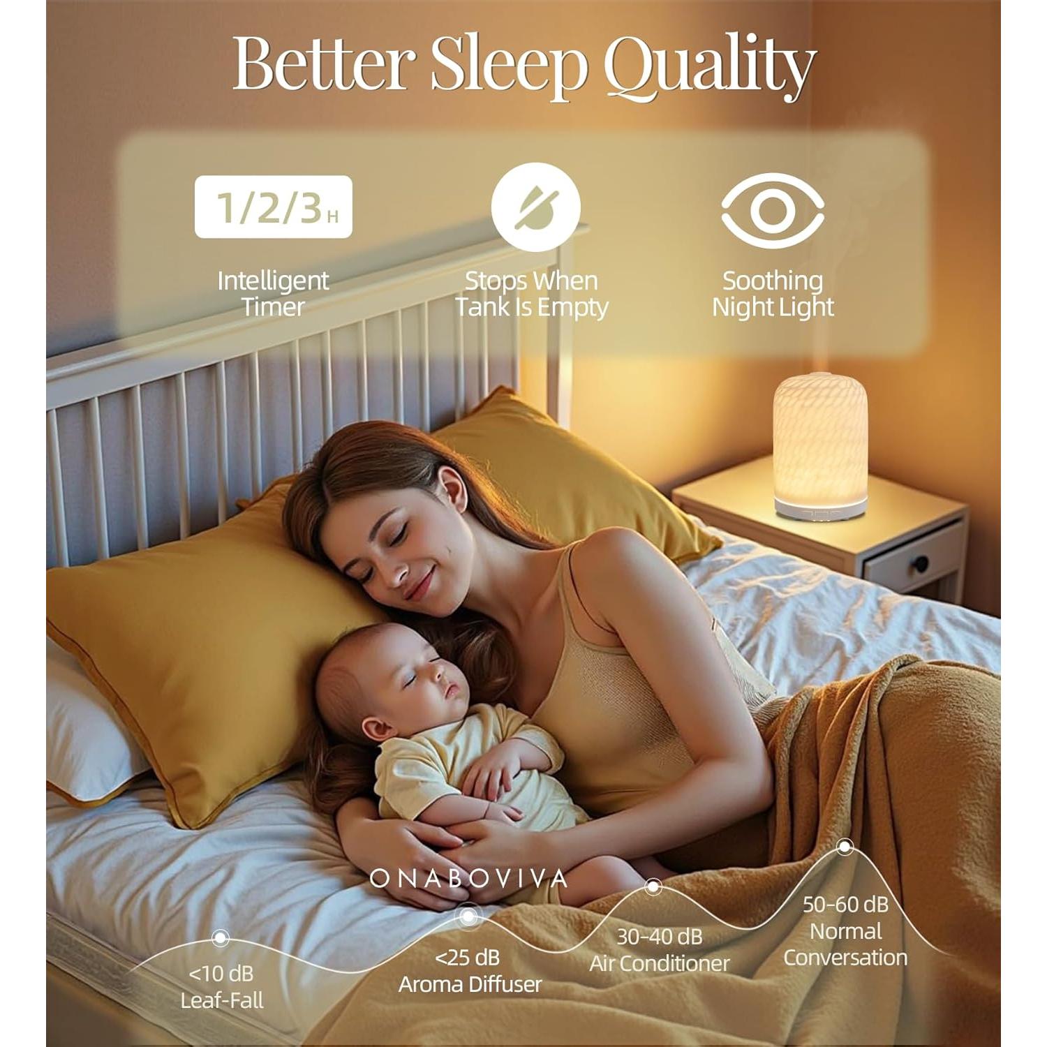 Difusor de Aromaterapia Onaboviva M53 120ml Cerámica Ripple