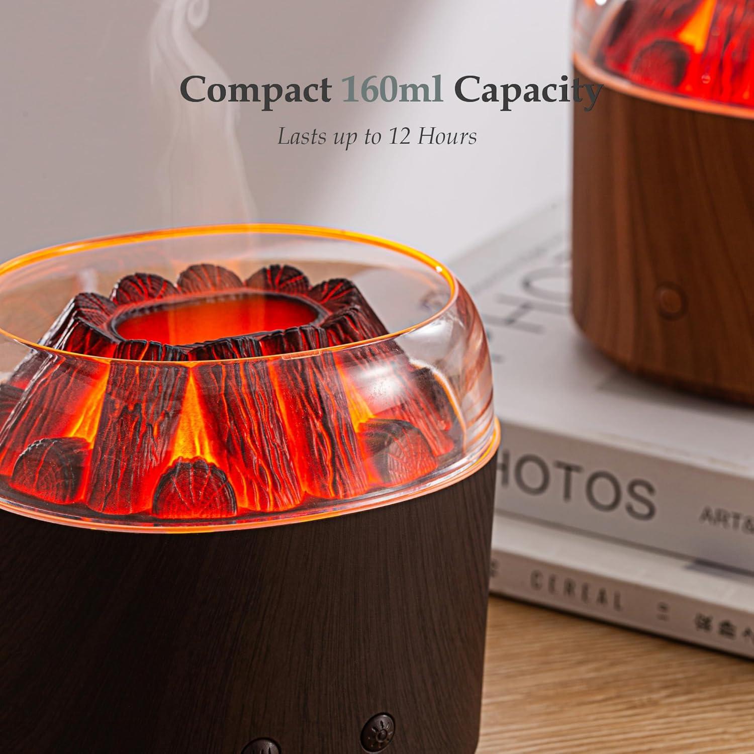 Difusor de Aroma Ultrasónico Daileeby Carbón Madera Oscura