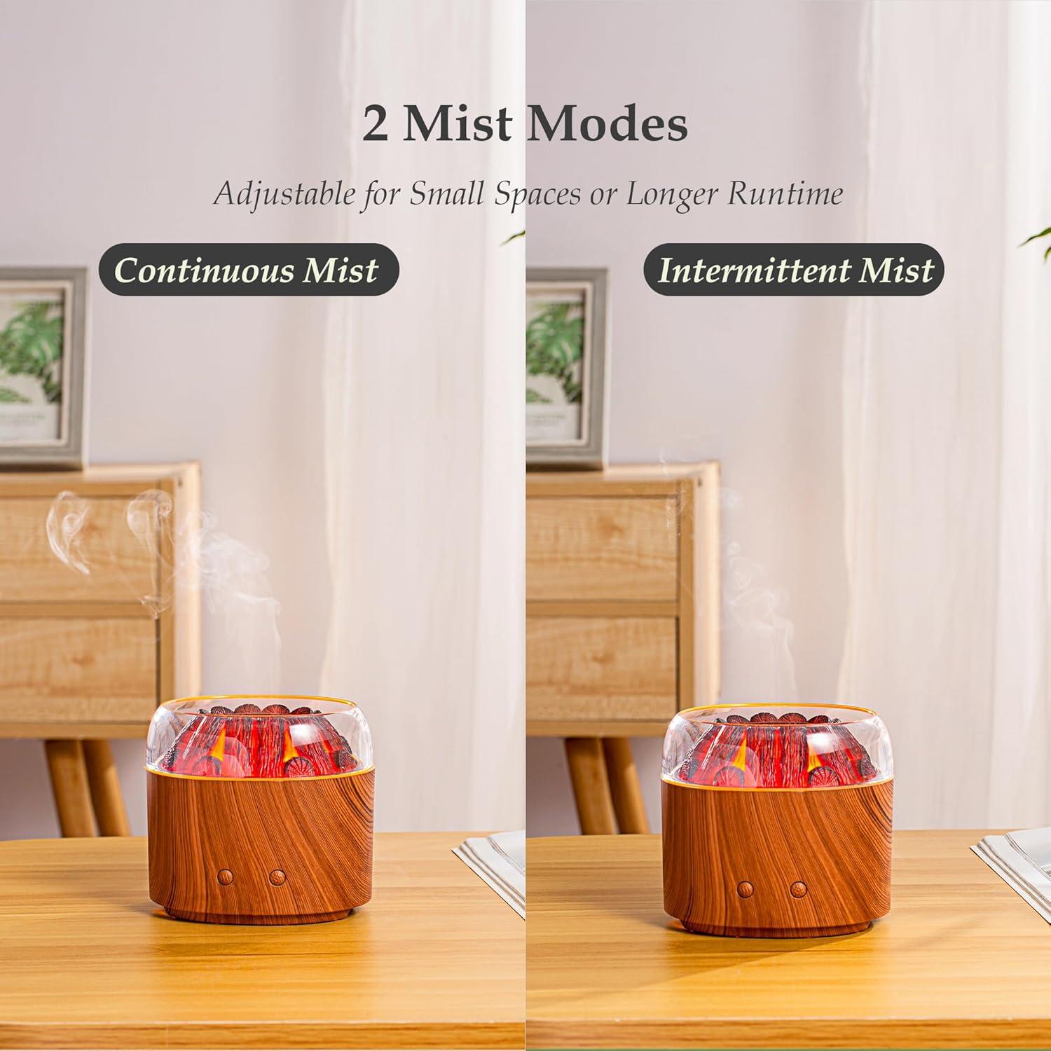 Difusor de Aroma Ultrasónico Daileeby Carbón Madera Oscura