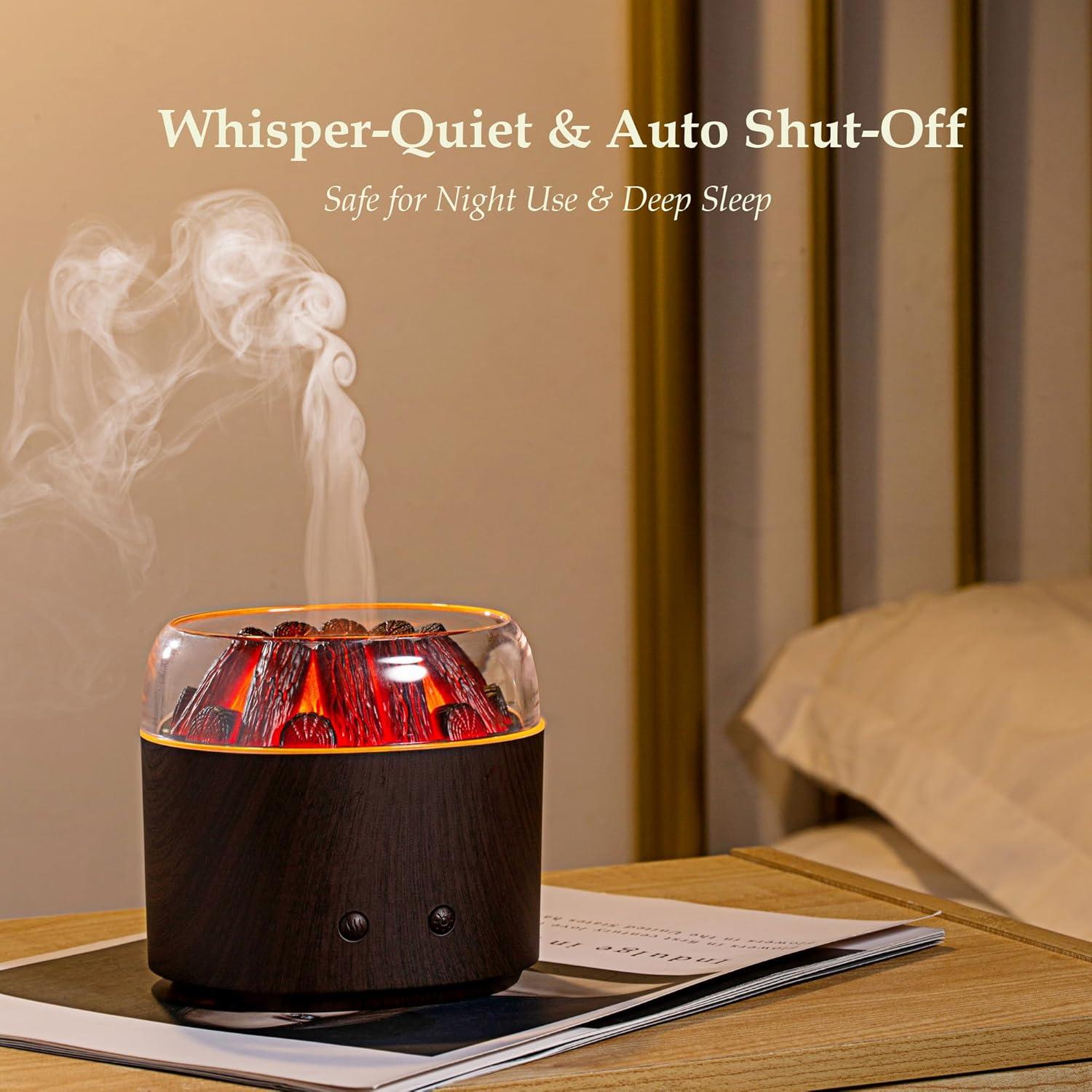 Difusor de Aroma Ultrasónico Daileeby Carbón Madera Oscura