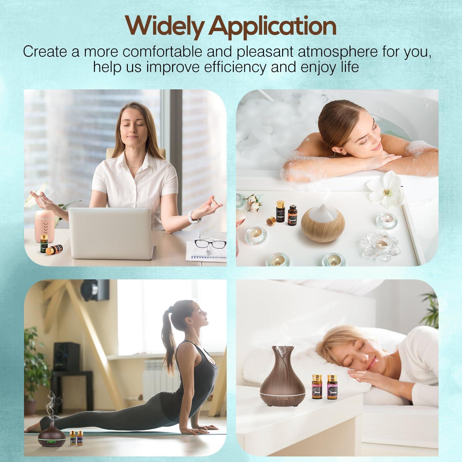 Juego de 30 Aceites Esenciales Wtrcsv para Aromaterapia 5 ml