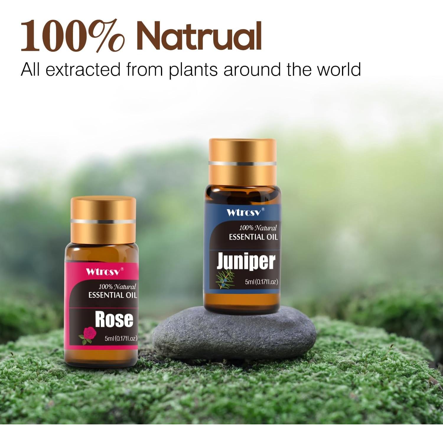 Juego de 30 Aceites Esenciales Wtrcsv para Aromaterapia 5 ml