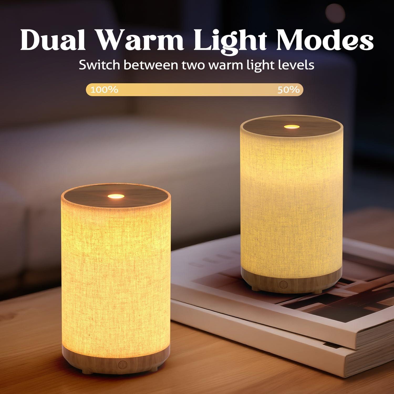 Difusor de Aceite Esencial SNOWSEN 120ml con Luz LED y Apagado Automático