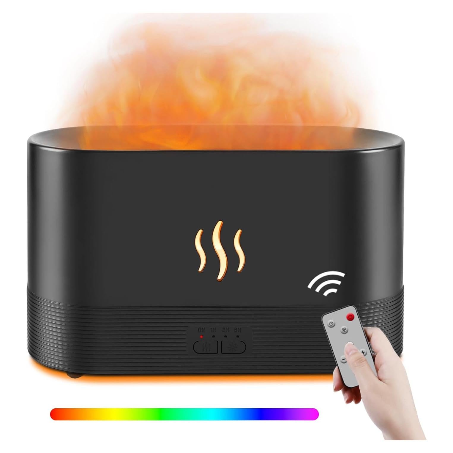 Difusor de Aceite Esencial Depulat HYB-02 300ml con Llama RGB