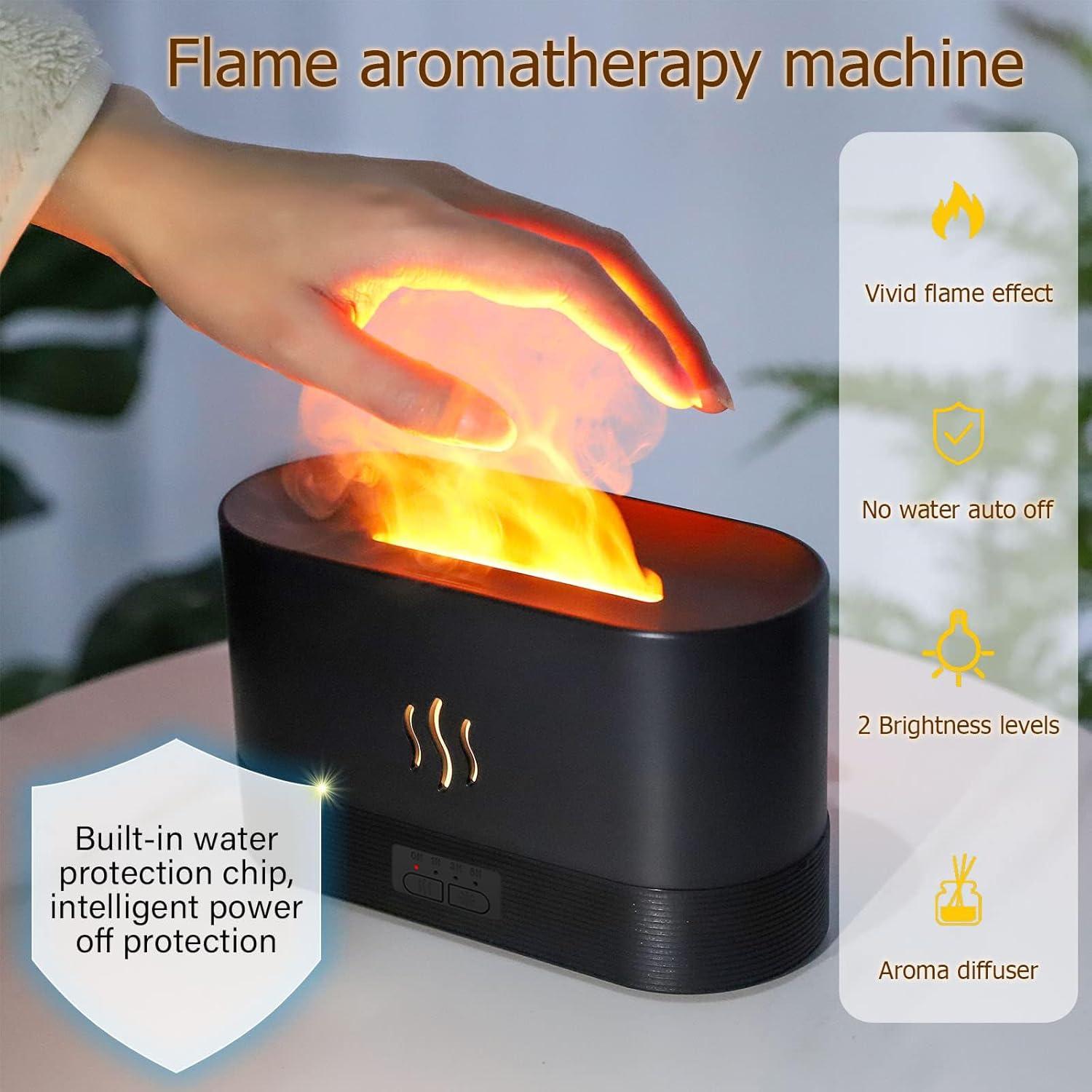 Difusor de Aceite Esencial Depulat HYB-02 300ml con Llama RGB