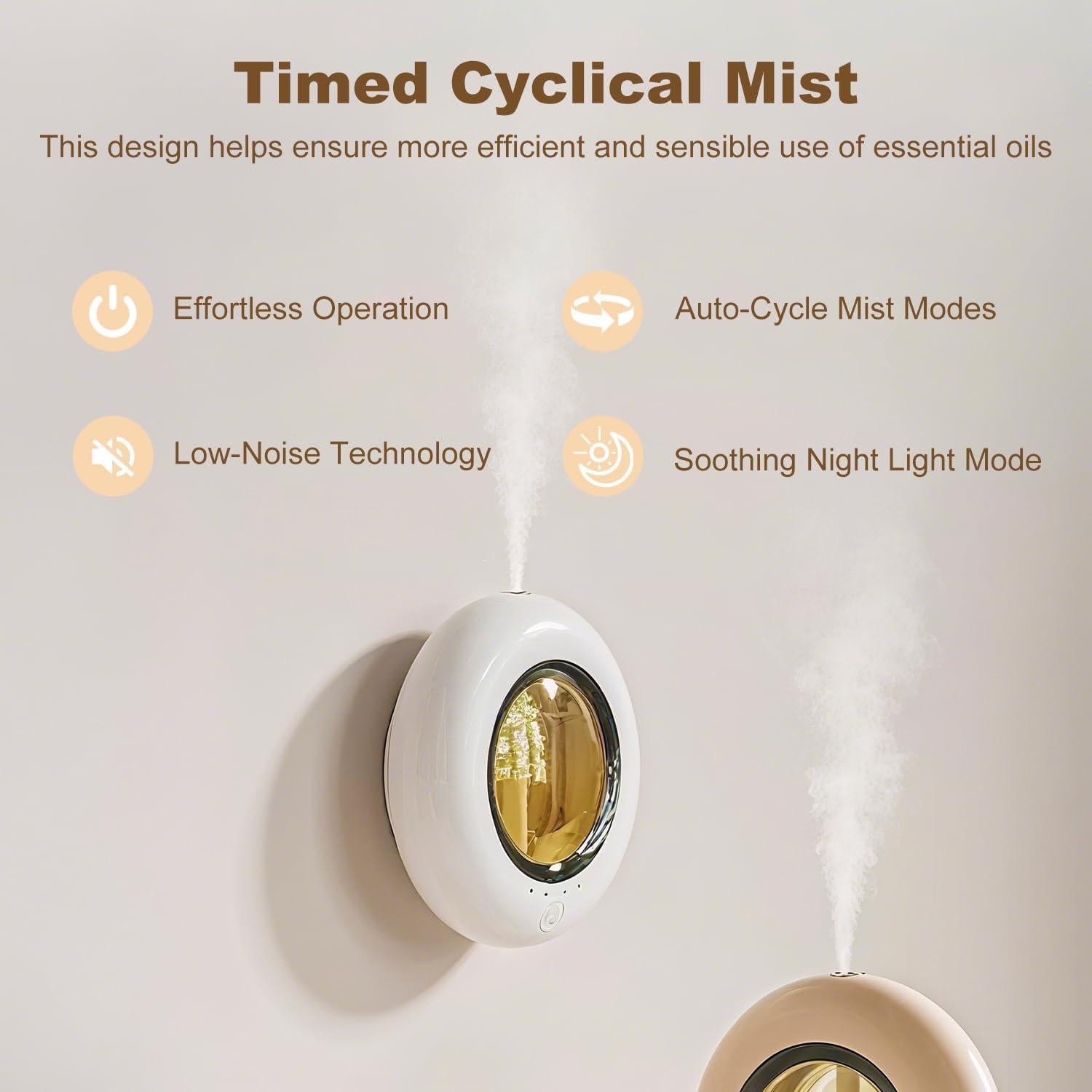 Difusor de Aceite Esencial Gumnay 120ML con Control Bluetooth