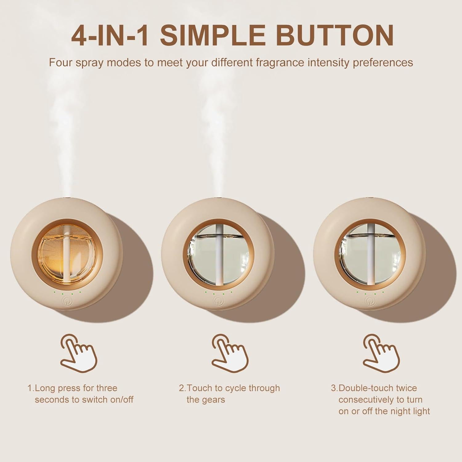 Difusor de Aceite Esencial Gumnay 120ML con Control Bluetooth