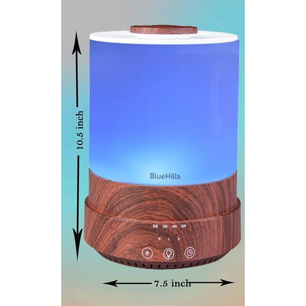 Difusor de Aceite Esencial BlueHills 2500ml con LED y Humidificador