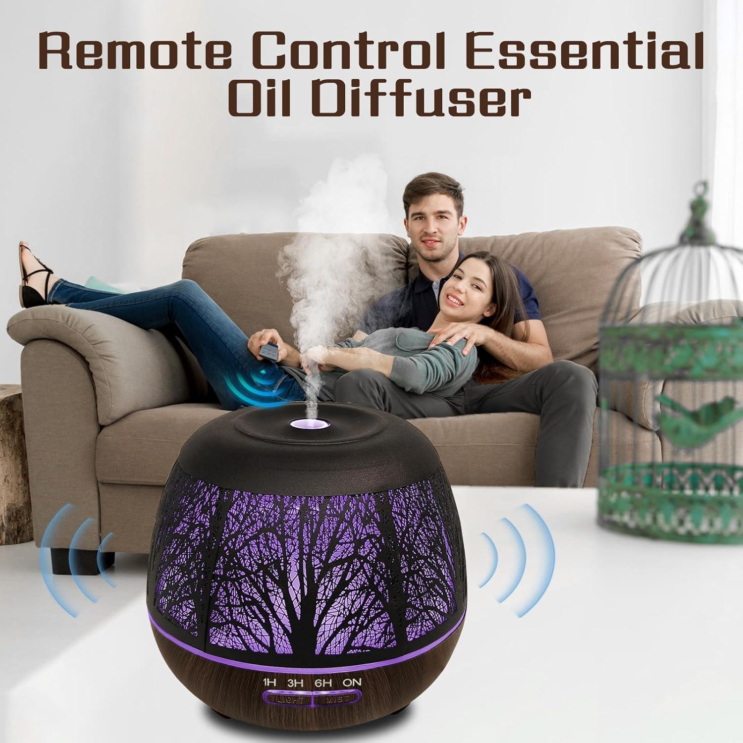 Difusor de Aceite Esencial Vinfucher 400ml con Control Remoto