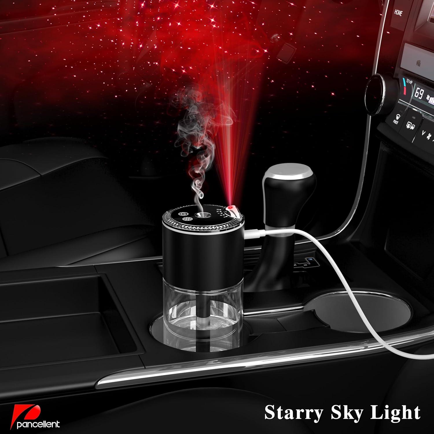 Difusor de Aceite Esencial Pancellent 250ml Negro con Luz