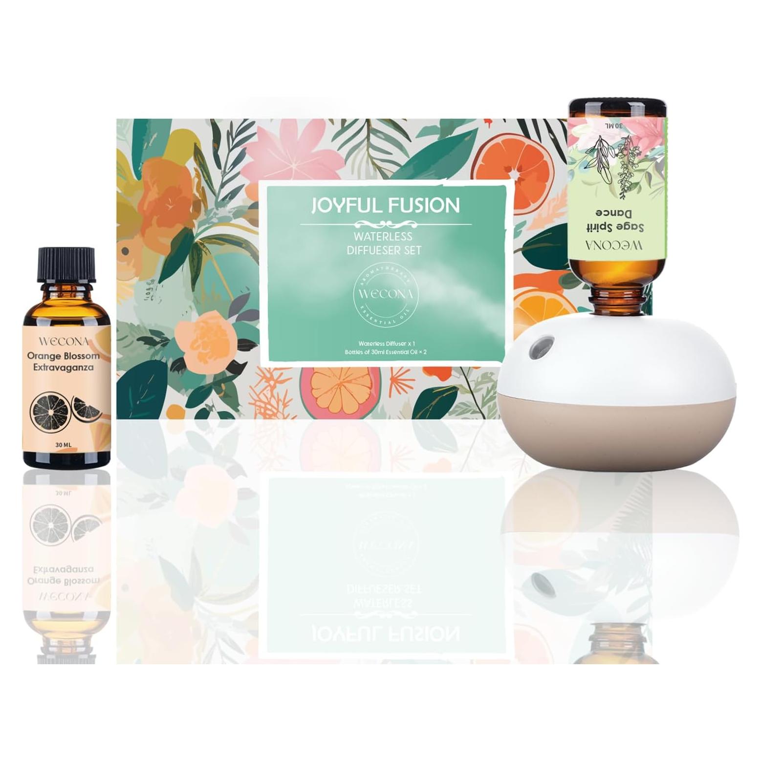 Difusor de Aceite Esencial WECONA Kit Inicio 30ml 8h