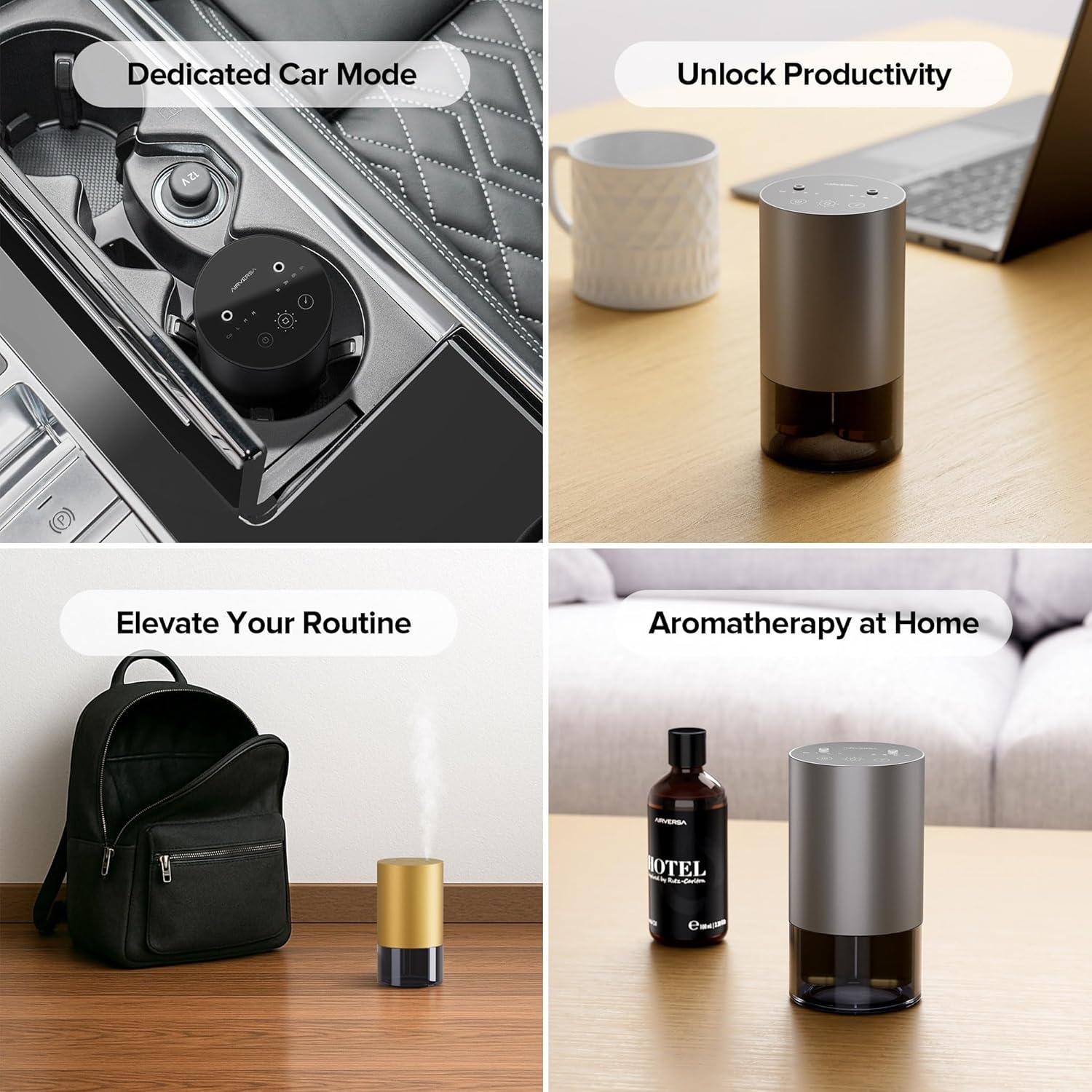 Difusor de Aceite Esencial Airversa Scenta DUO Gris Hierro