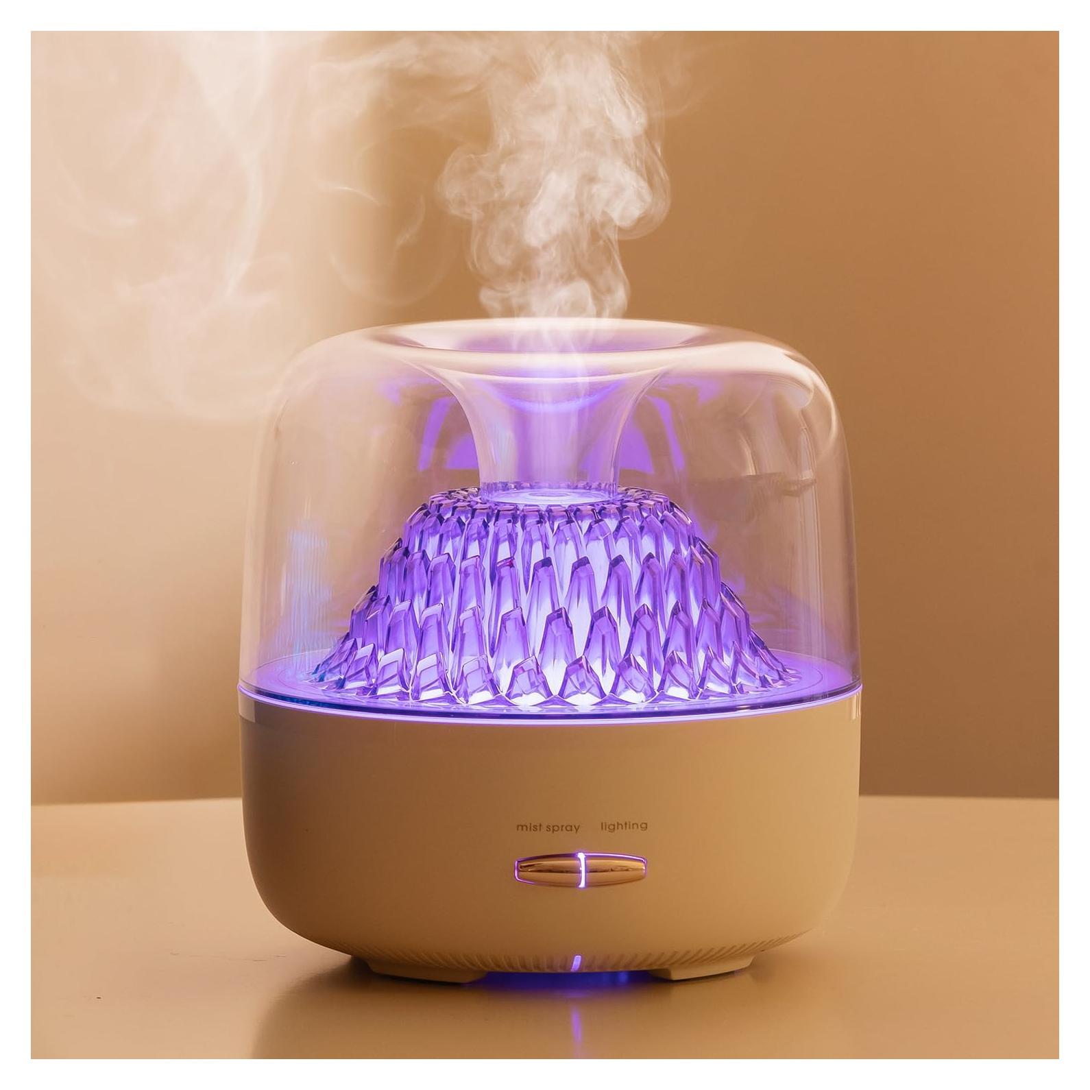 Difusor de Aceite Esencial KinYiLO 200ml Aromaterapia Blanco