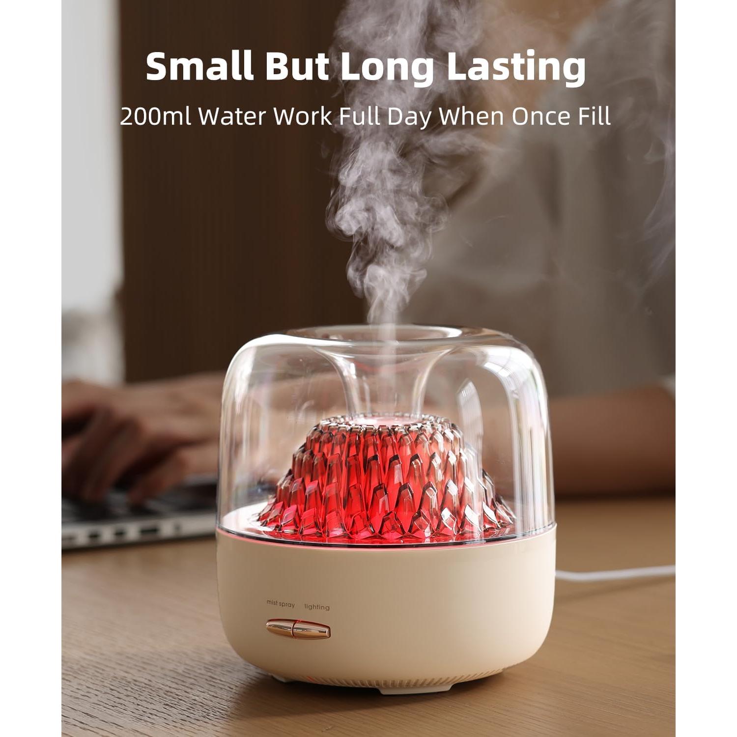 Difusor de Aceite Esencial KinYiLO 200ml Aromaterapia Blanco