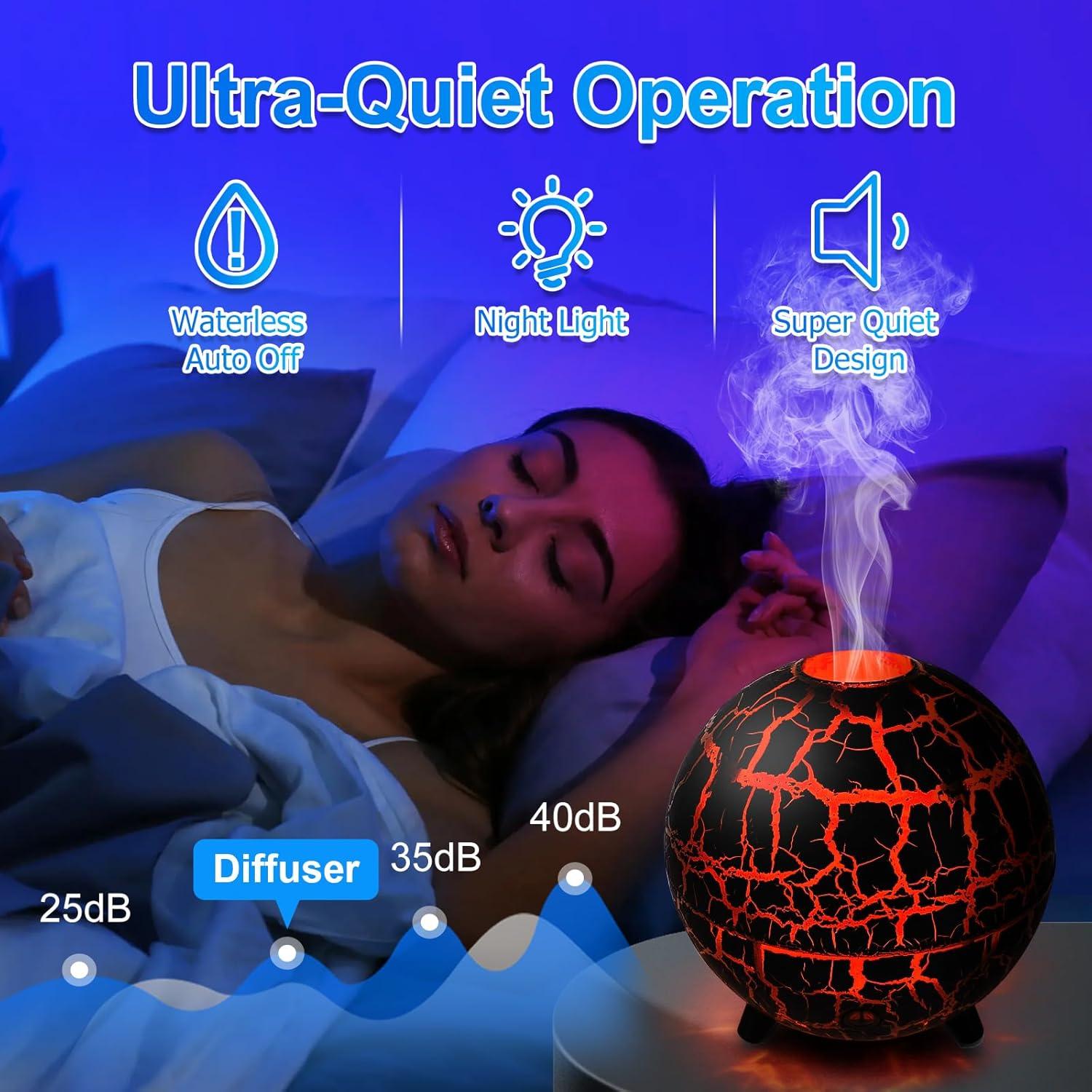 Difusor de Aceite Esencial Cechlicht D612 200ml Niebla Fría Negro