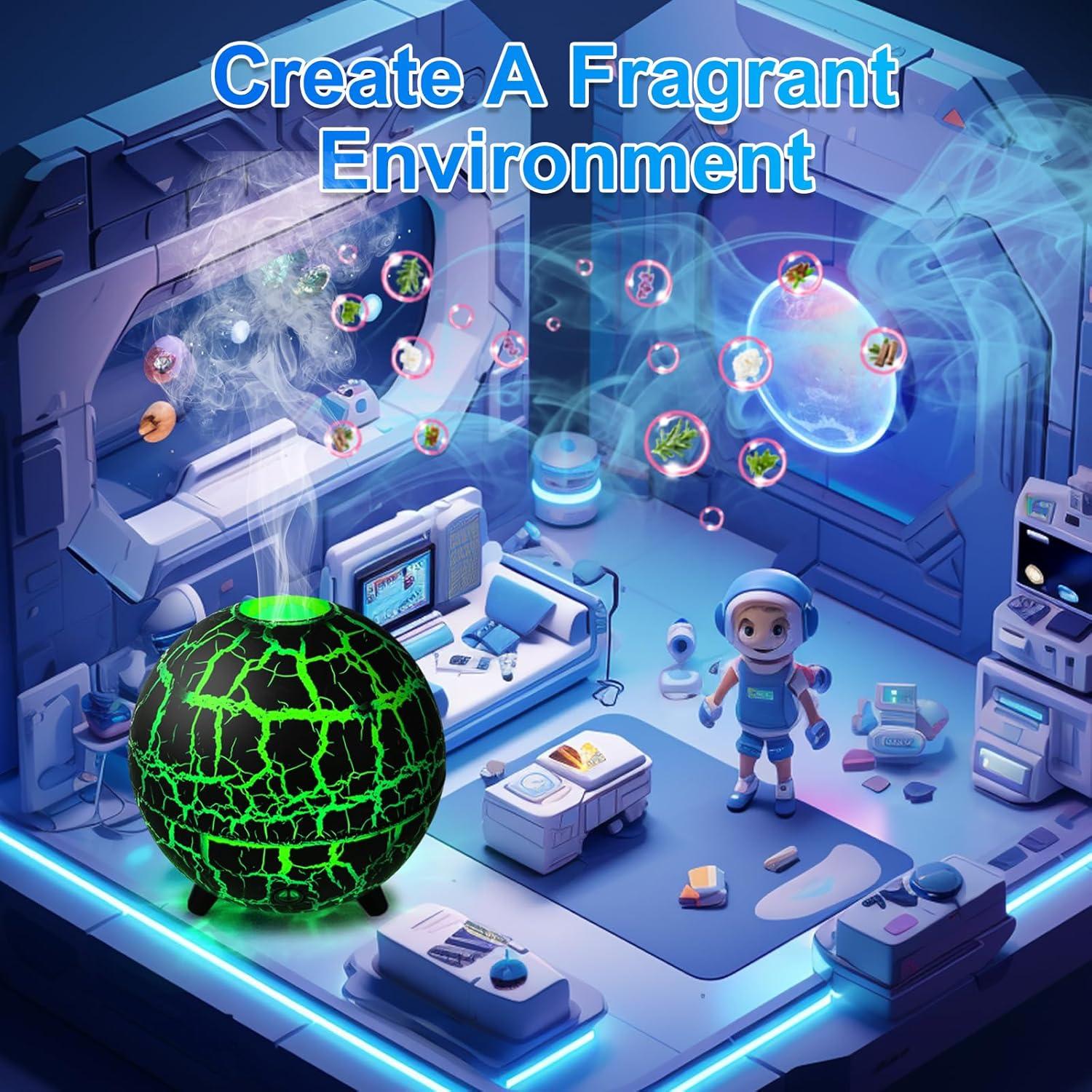 Difusor de Aceite Esencial Cechlicht D612 200ml Niebla Fría Negro