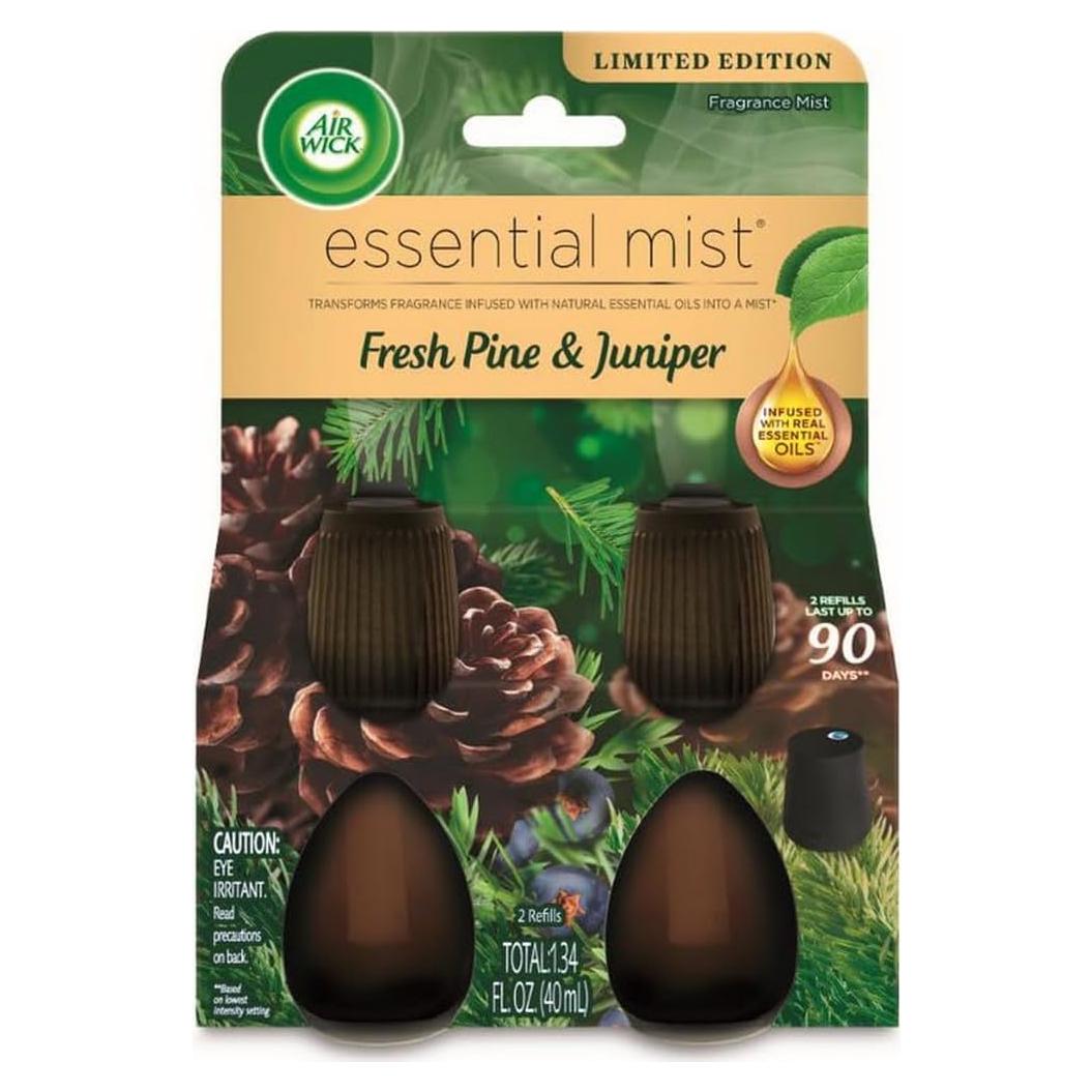 Air Wick Esencial Mist Recarga Doble Pino Fresco 2 Unidades