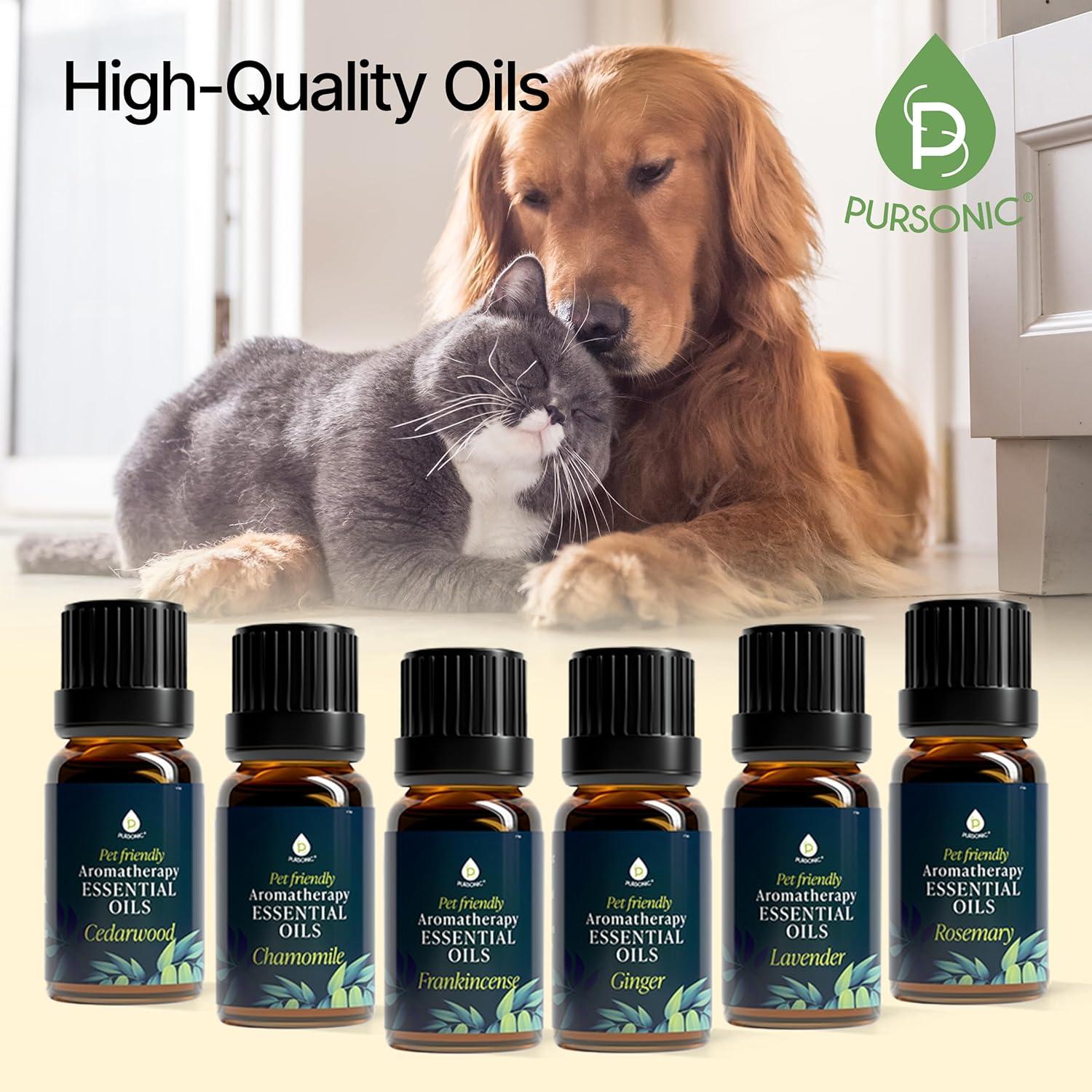 Aceites Esenciales Aromaterapia para Mascotas PURSONIC 6 Unidades