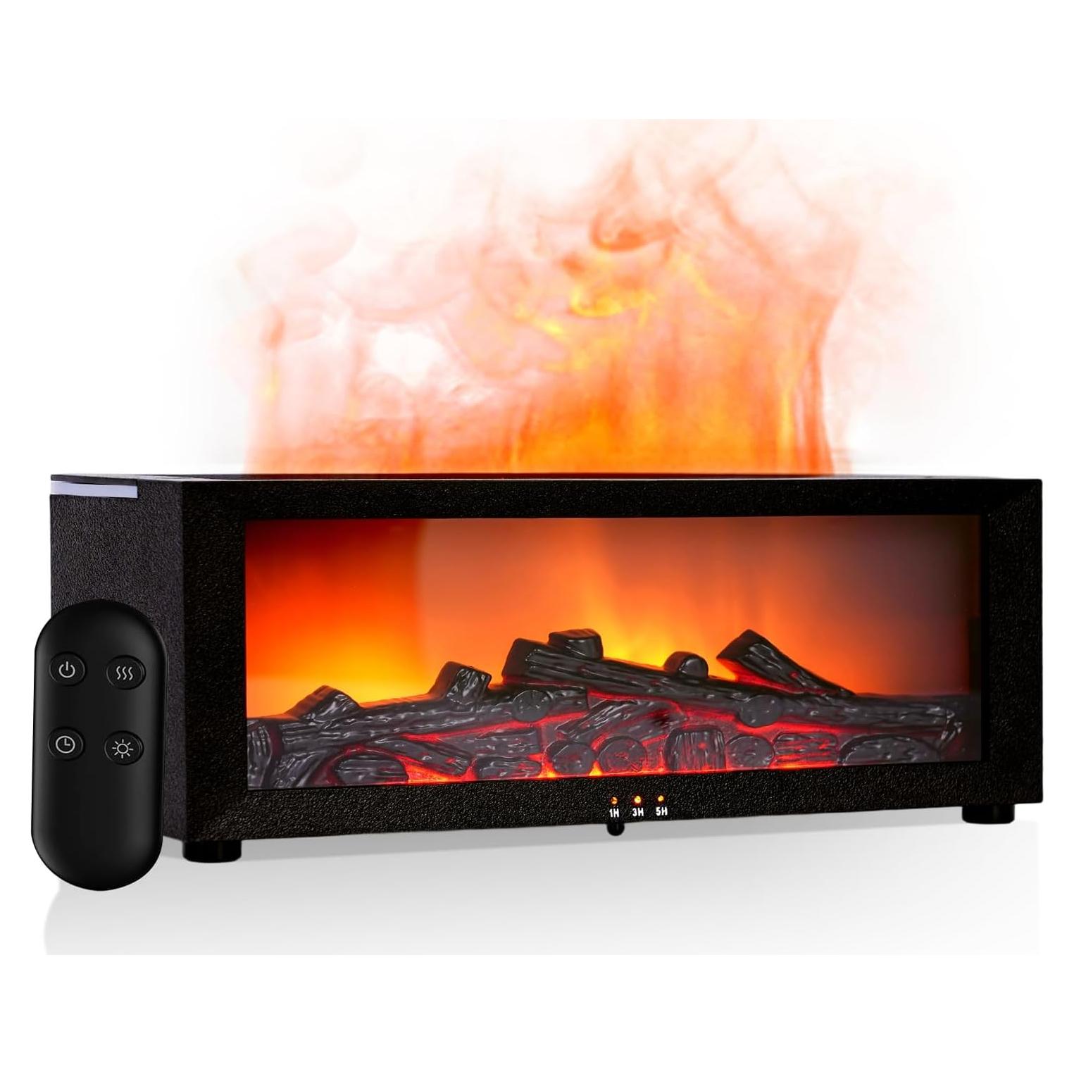 Difusor de Aromaterapia FHNUVB 4 en 1 con Llama Realista