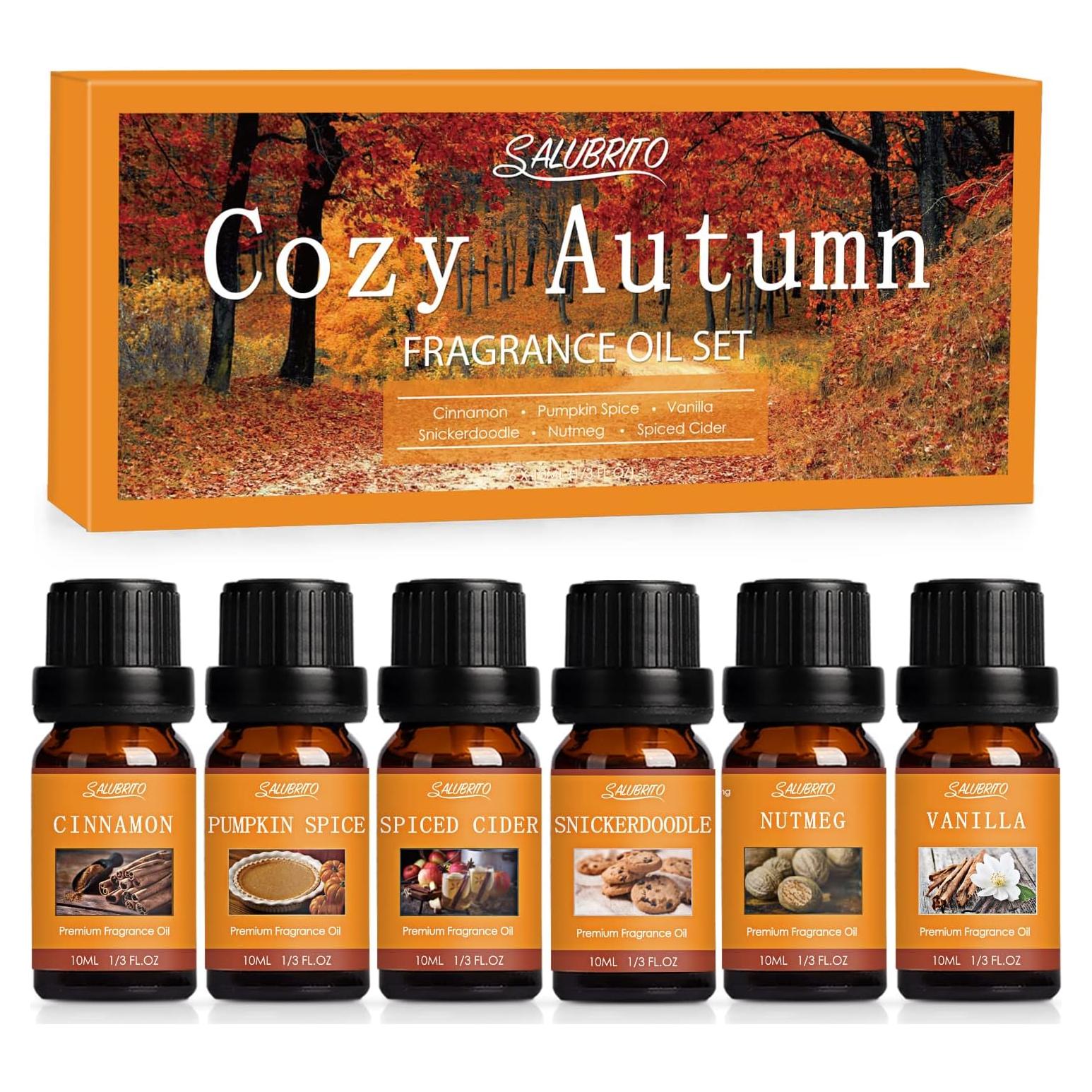 Set de Aceites Esenciales Otoño Salubrito 6x10ml Aromaterapia