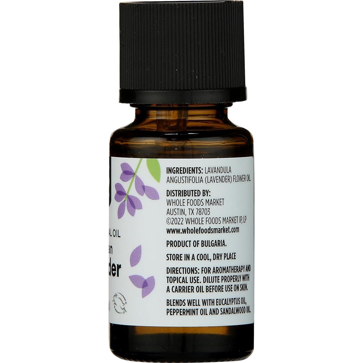 Aceite Esencial de Lavanda Búlgara 100% Whole Foods 15 ml