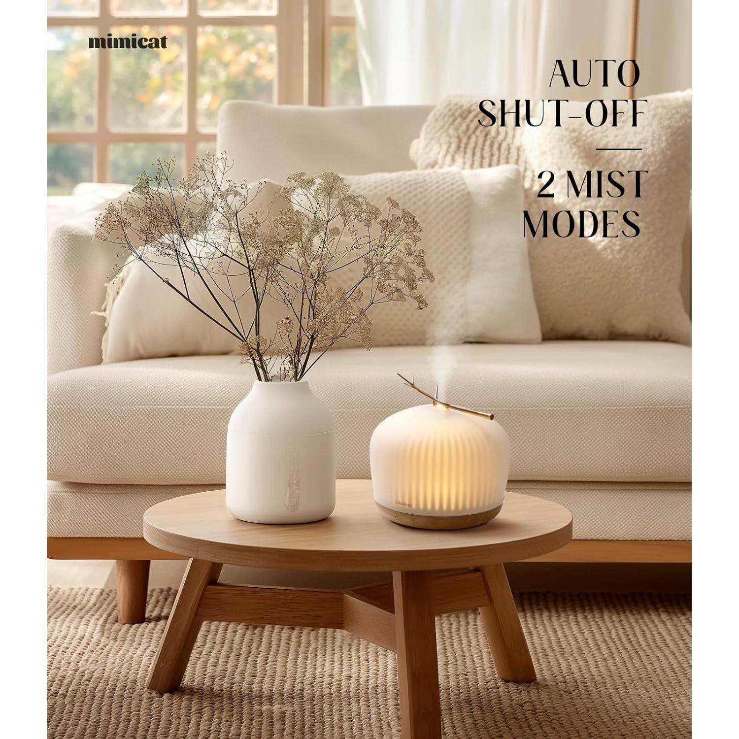 Difusor de Aromaterapia Mimicat 230ML Ultrasónico con Luz LED