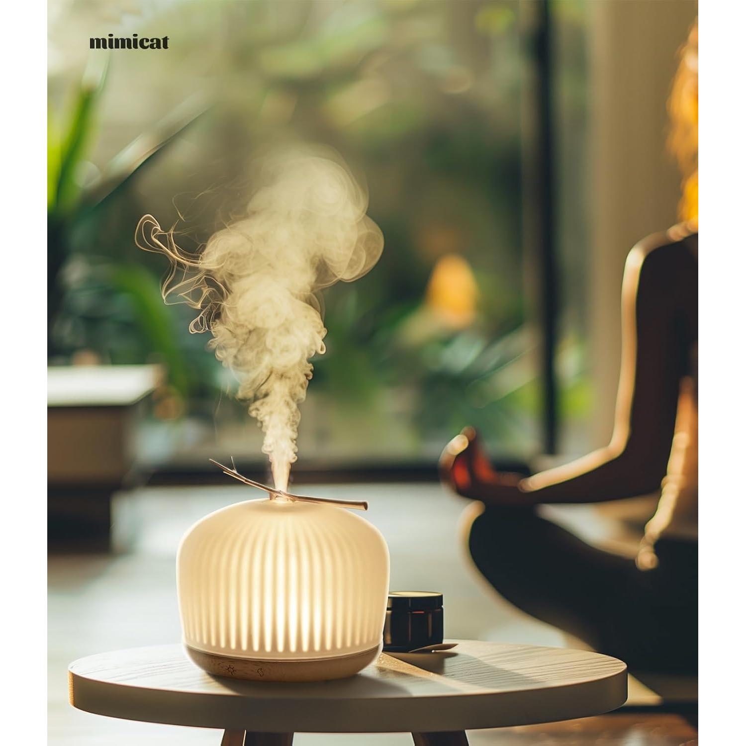 Difusor de Aromaterapia Mimicat 230ML Ultrasónico con Luz LED