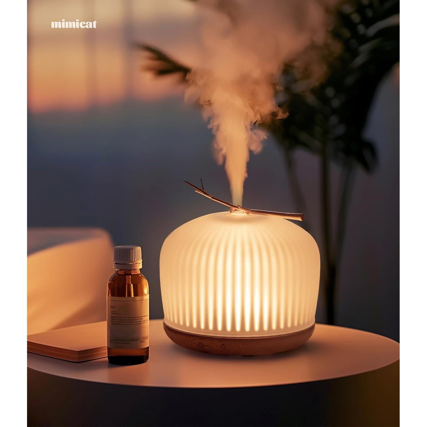 Difusor de Aromaterapia Mimicat 230ML Ultrasónico con Luz LED
