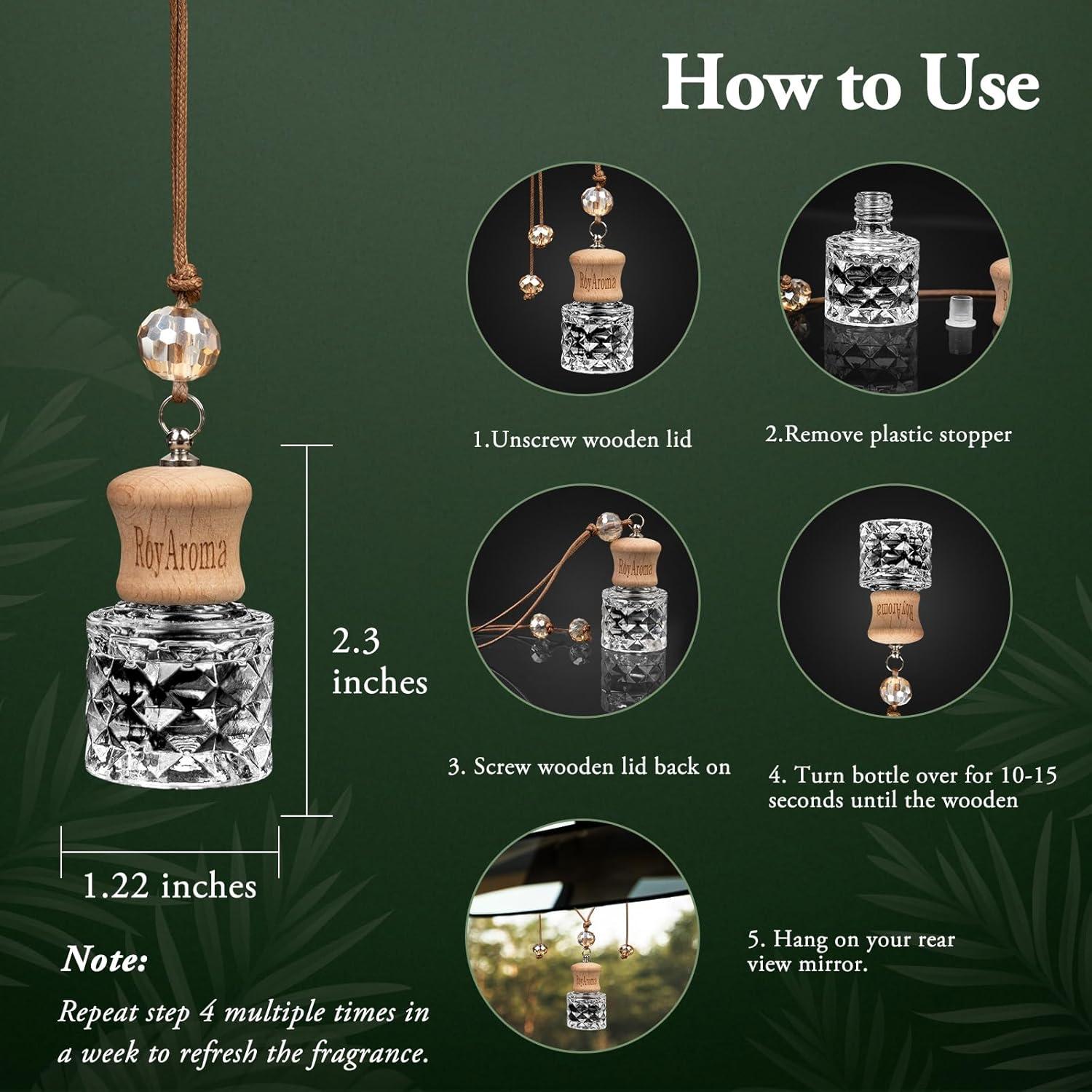 Ambientadores para Auto RoyAroma - 2 Piezas Sueño de Flor de Cerezo