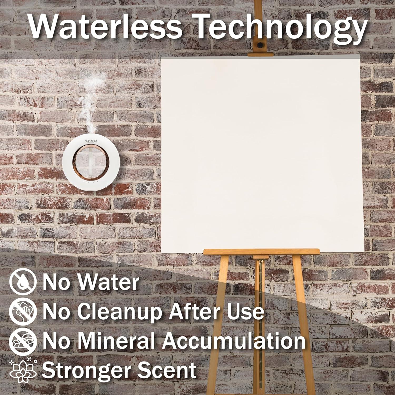 Difusor de Aromaterapia Serenova - Inalámbrico 120ml, Blanco