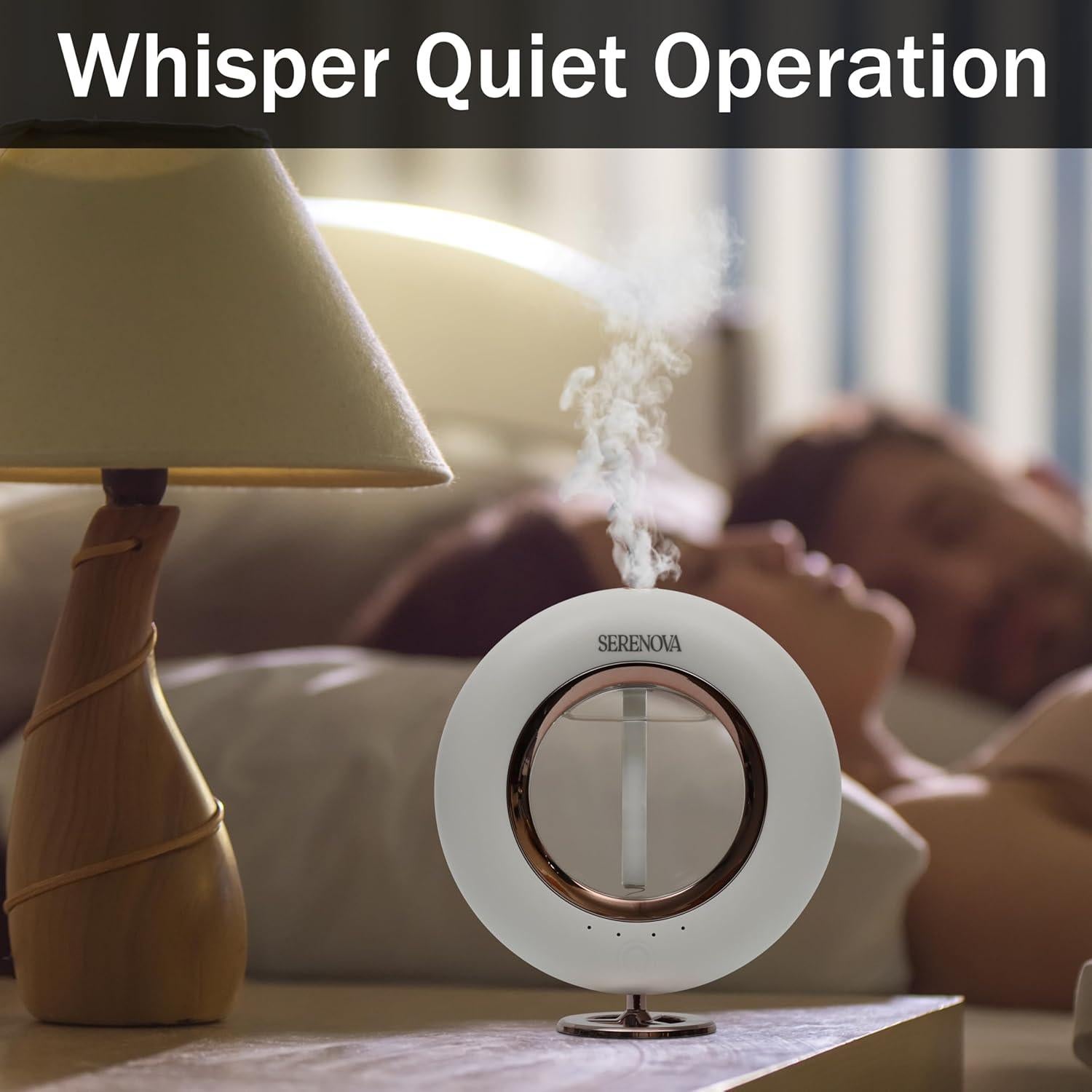 Difusor de Aromaterapia Serenova - Inalámbrico 120ml, Blanco