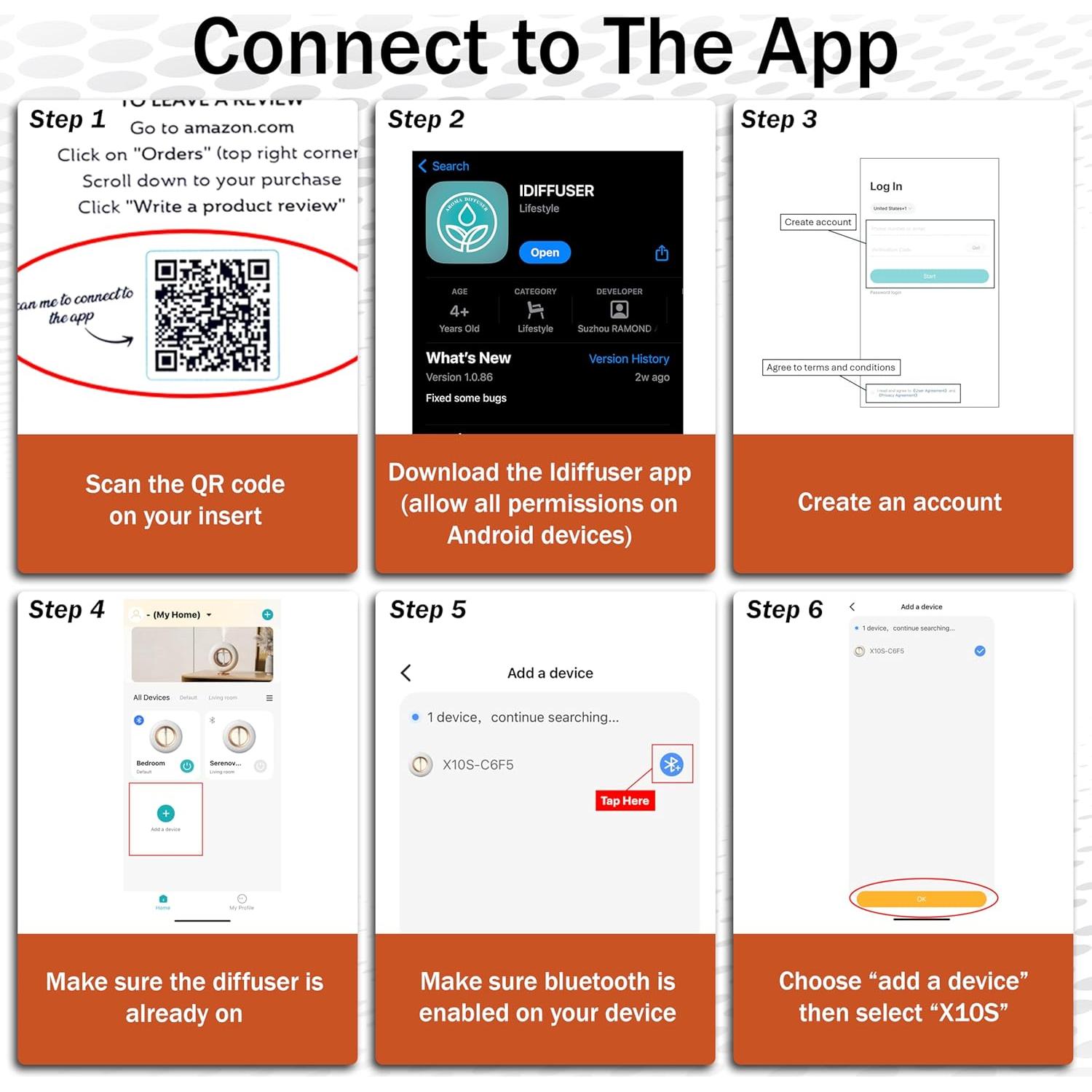 Difusor de Aromaterapia Serenova - Inalámbrico 120ml, Blanco